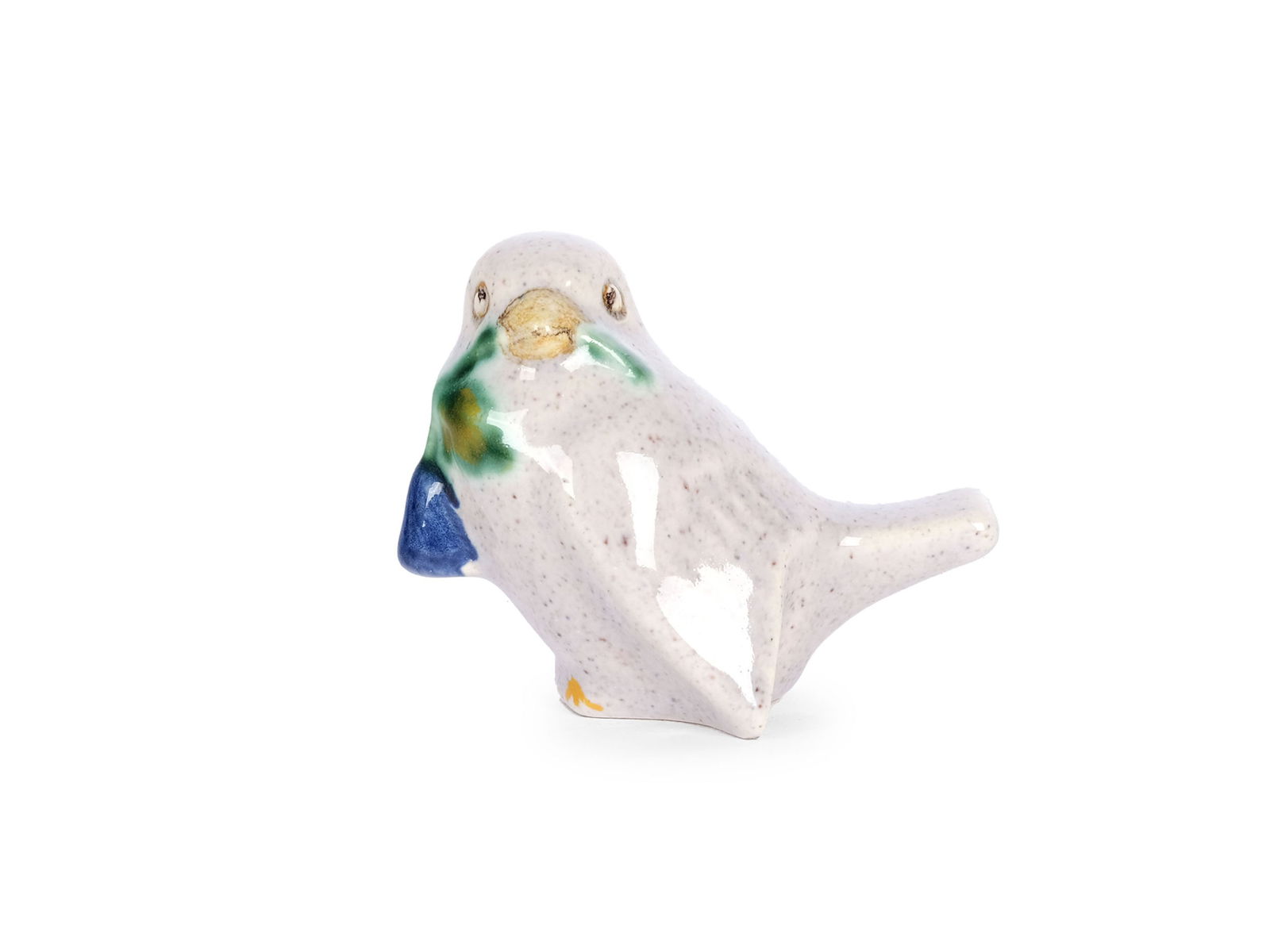 MICHAEL POWOLNY, JUDENBURG 1871 - 1954 VIENNA: Michael PowolnyJudenburg 1871 - 1954 ViennaSparrowCeramic, colorfully paintedHeight 4.8 cm