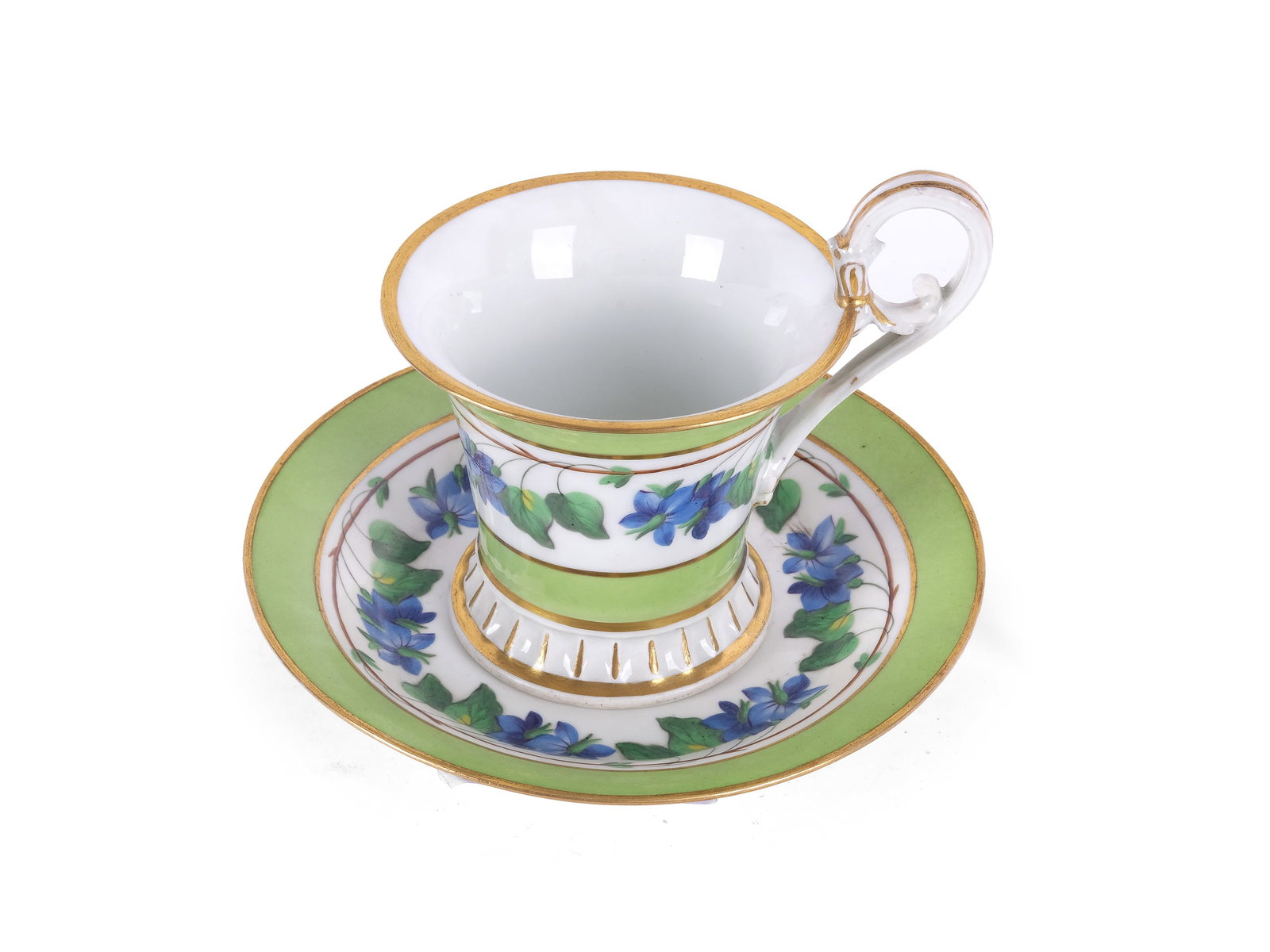 ALT WIEN PORCELAIN, CUP: Alt Wien porcelain Cup Around 1830/40 White porcelain, gilt and colorfully decorated Diameter 15.5 cm, height 11.5 cm