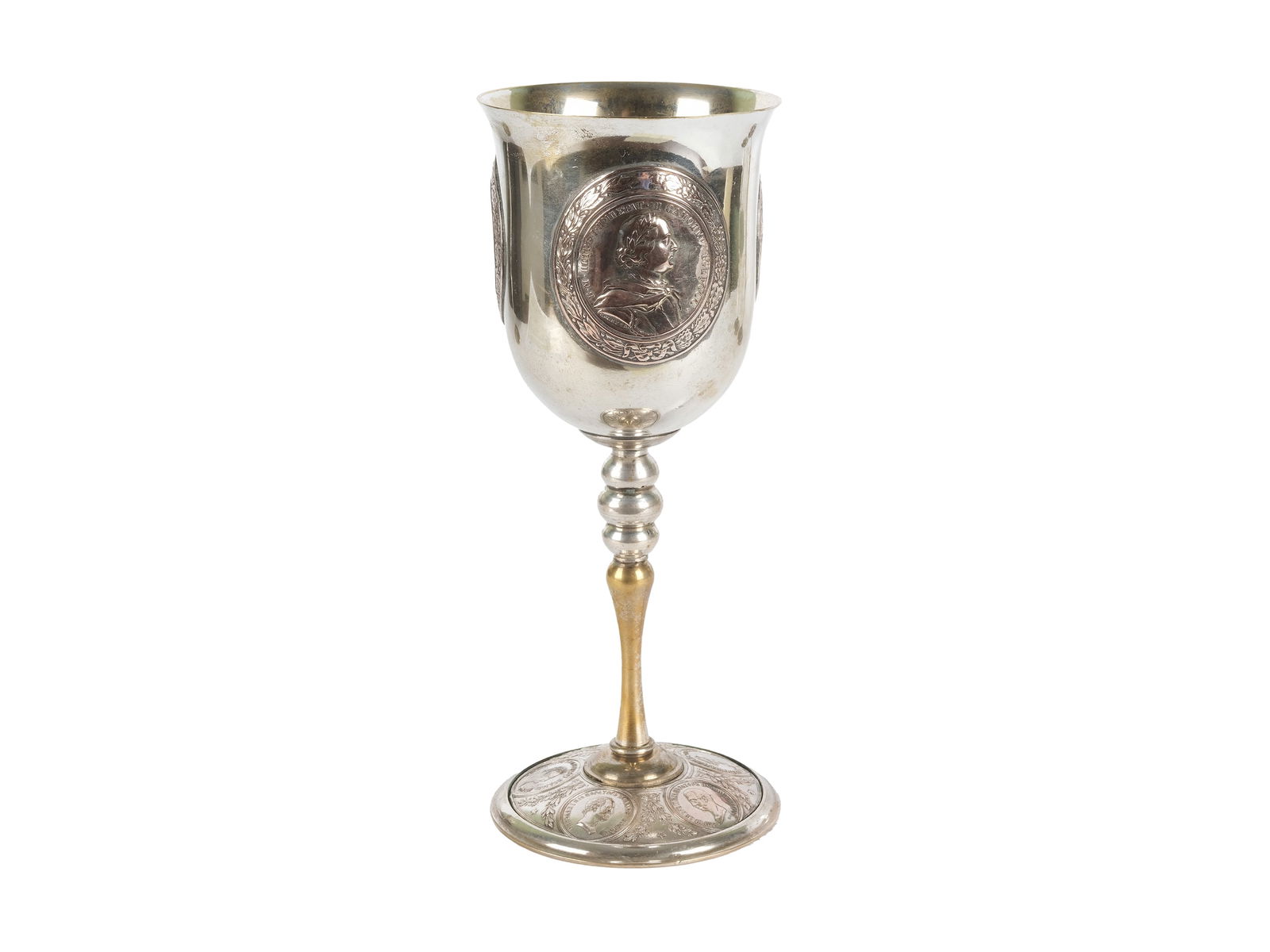 CUP, RUSSIA, 19TH CENTURY: CupRussia, 19th centurySilver-plated metalHeight 20 cm