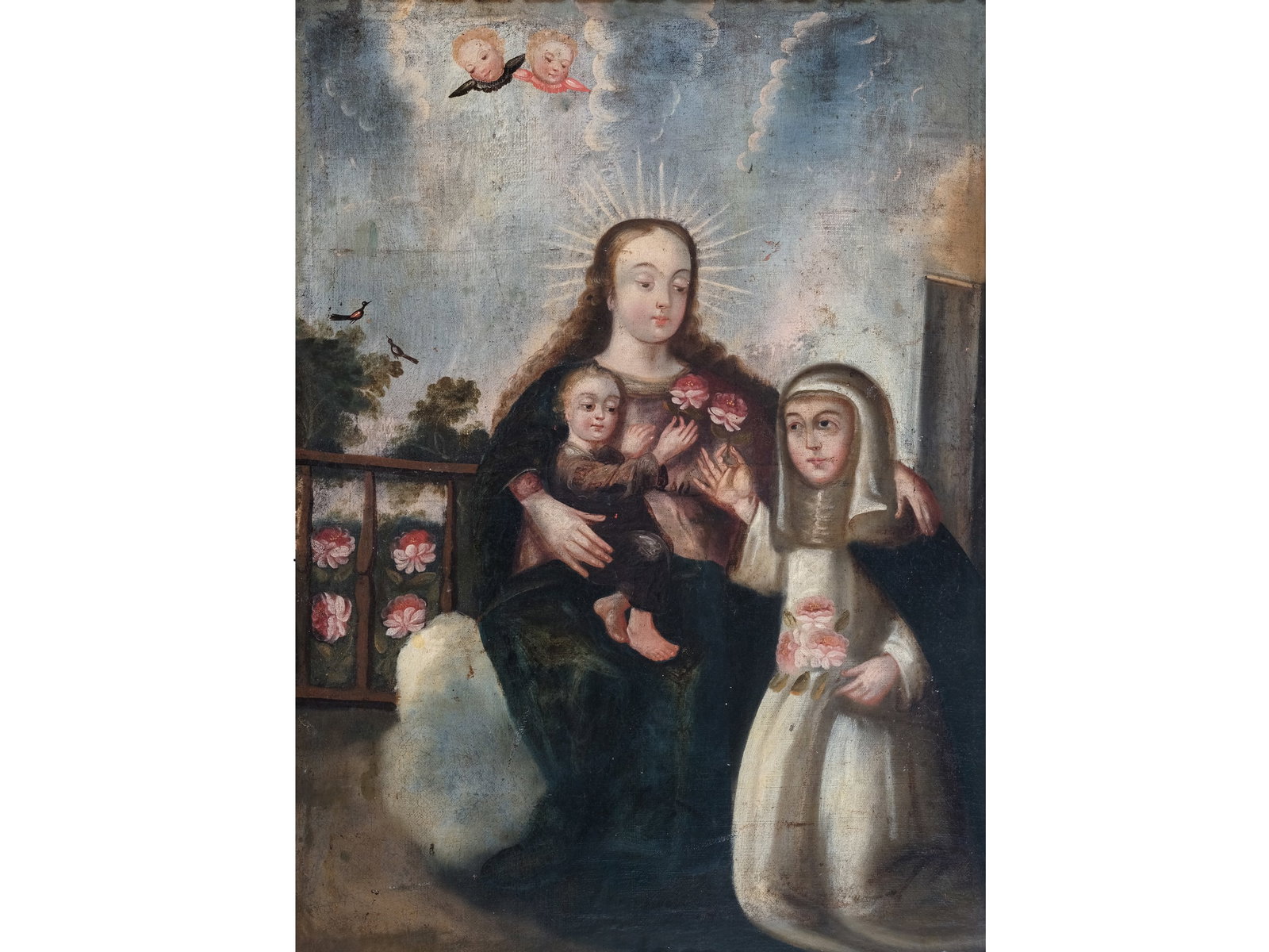 CUSCO SCHOOL, 18TH/19TH CENTURY: Cusco School18th/19th centuryOil on canvas, relined 83 x 61.5 cm, with frame 93 x 71 cm