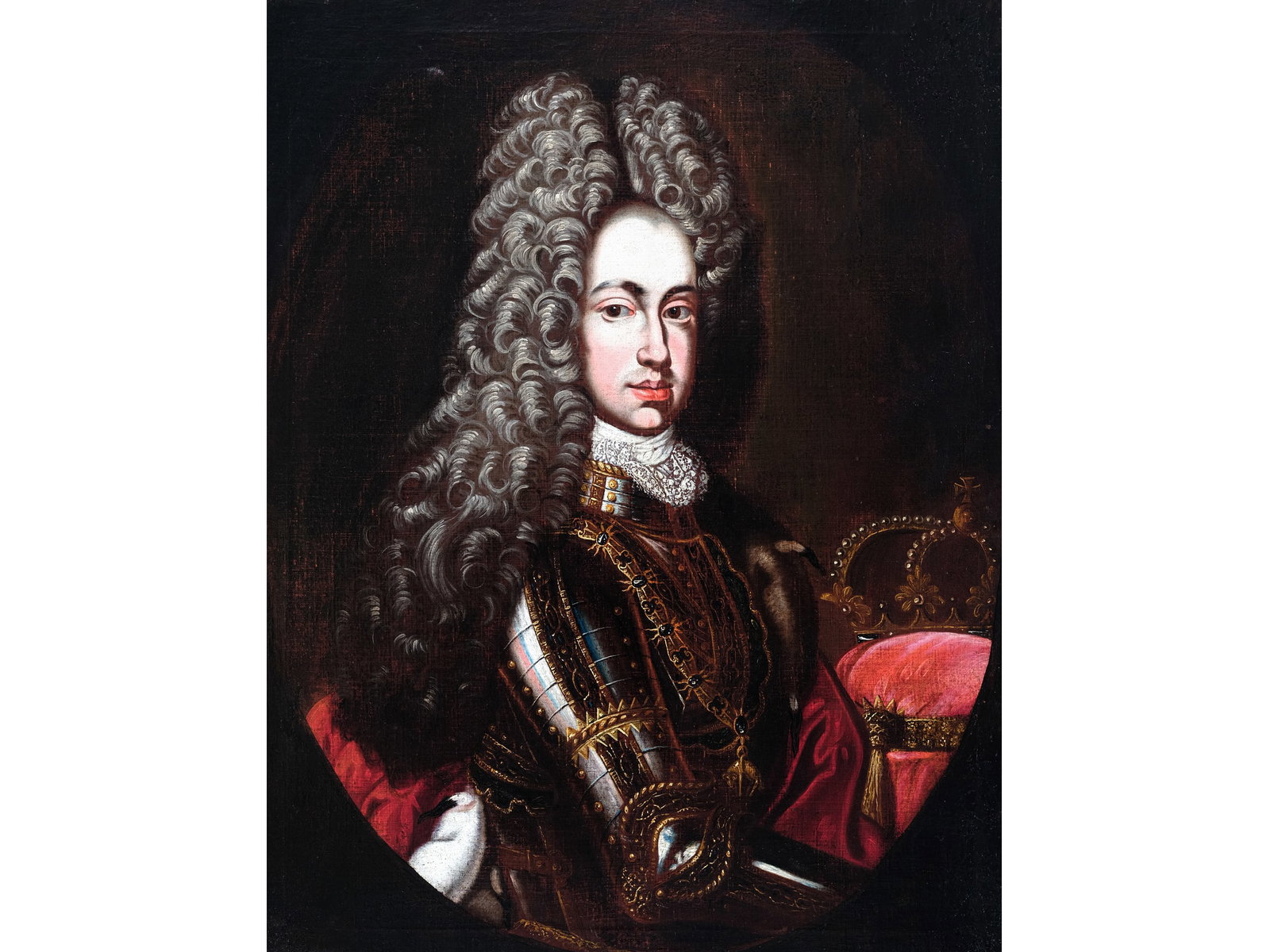 PORTRAIT OF JOSEPH I, OIL ON CANVAS, RELINED (1 of 5)