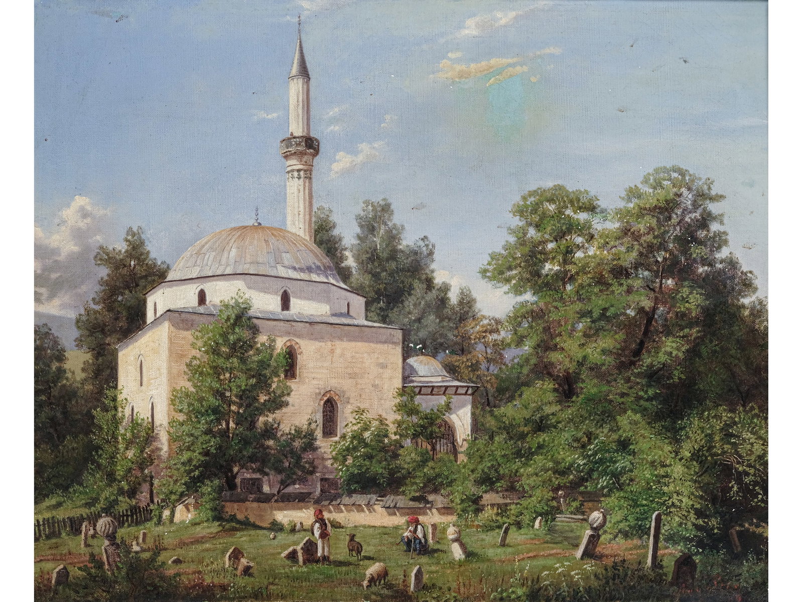 UNKNOWN PAINTER, THE ALI PASHA MOSQUE IN SARAJEVO (1 of 5)