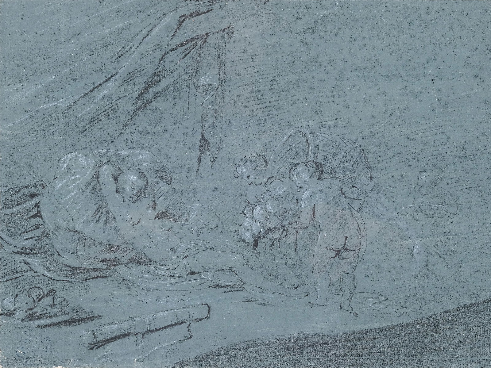 JEAN-HONORE FRAGONARD, GRASSE 1732 - 1806 PARIS, ATTRIBUTED (1 of 5)