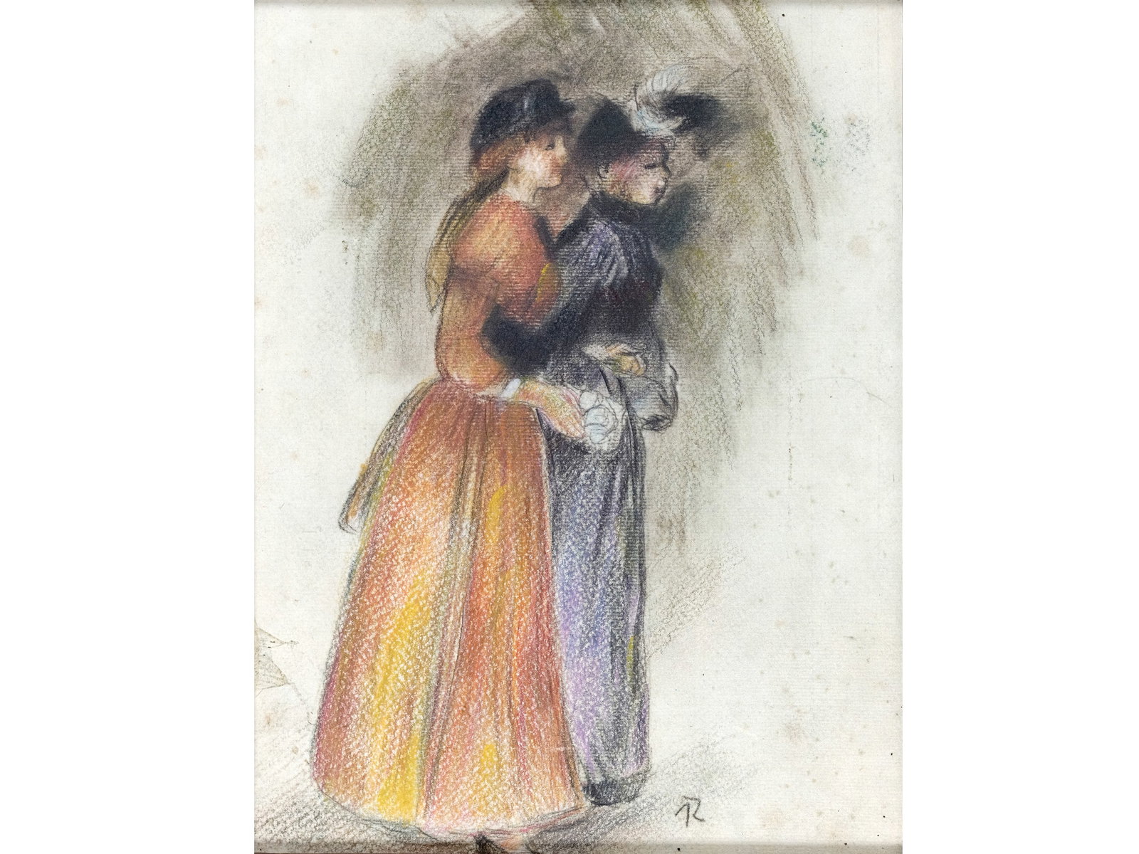 TWO GIRLS, HIGH-QUALITY REPRODUCTION AFTER PIERRE-AUGUSTE RENOIR (1 of 5)