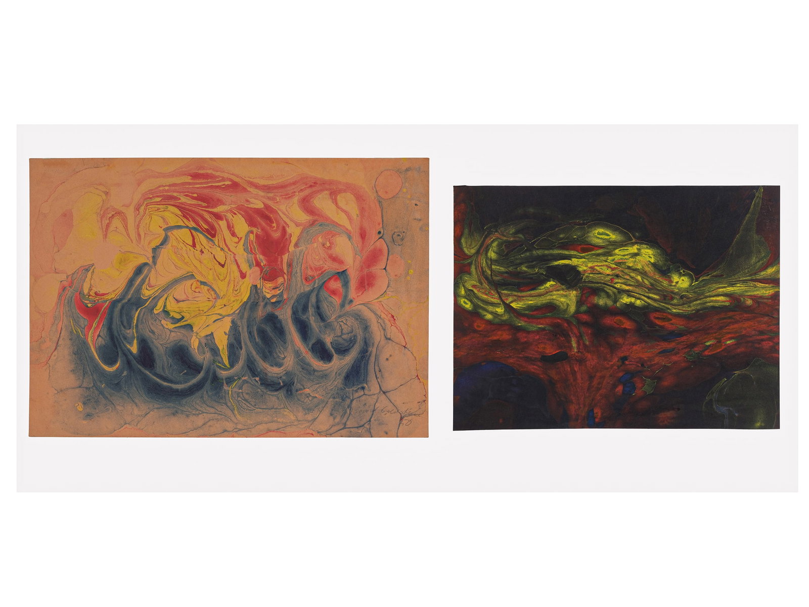 20TH-CENTURY ARTISTS, PAIR OF ABSTRACT COMPOSITIONS (1 of 7)