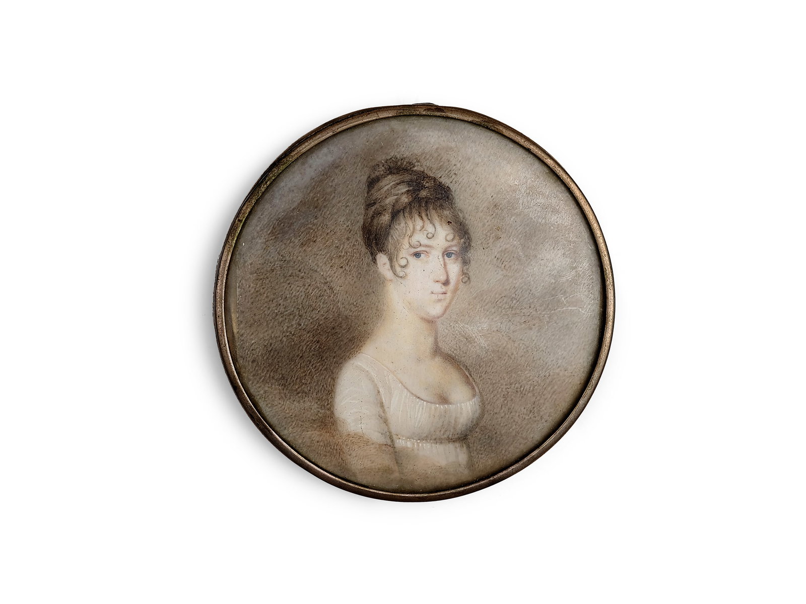 WATERCOLOR MINIATURE, EMPIRE STYLE (1 of 3)