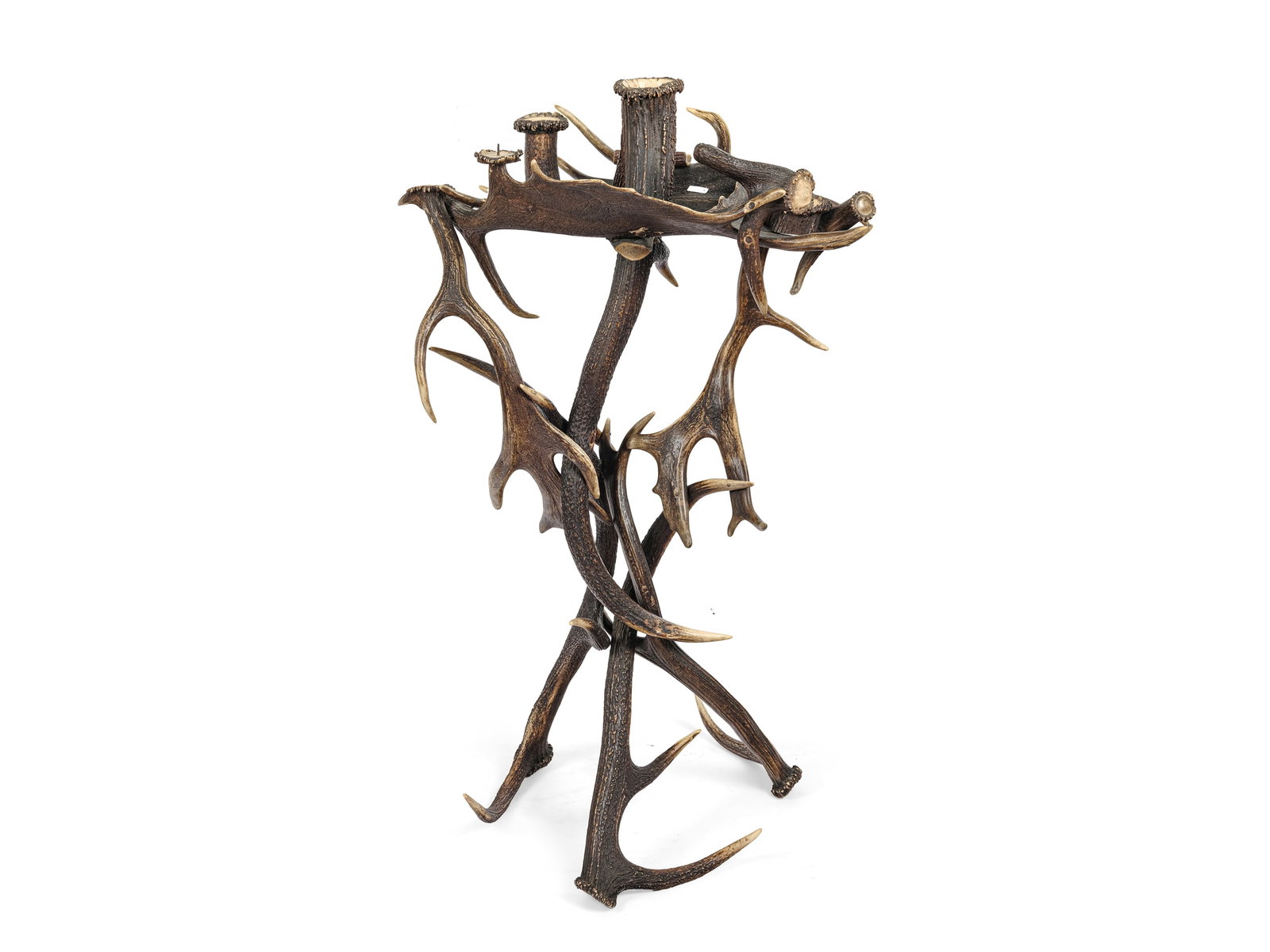 ANTLER STAND, COMPLETE SMOKING SET INCLUDING CIGAR CUTTER (1 of 5)
