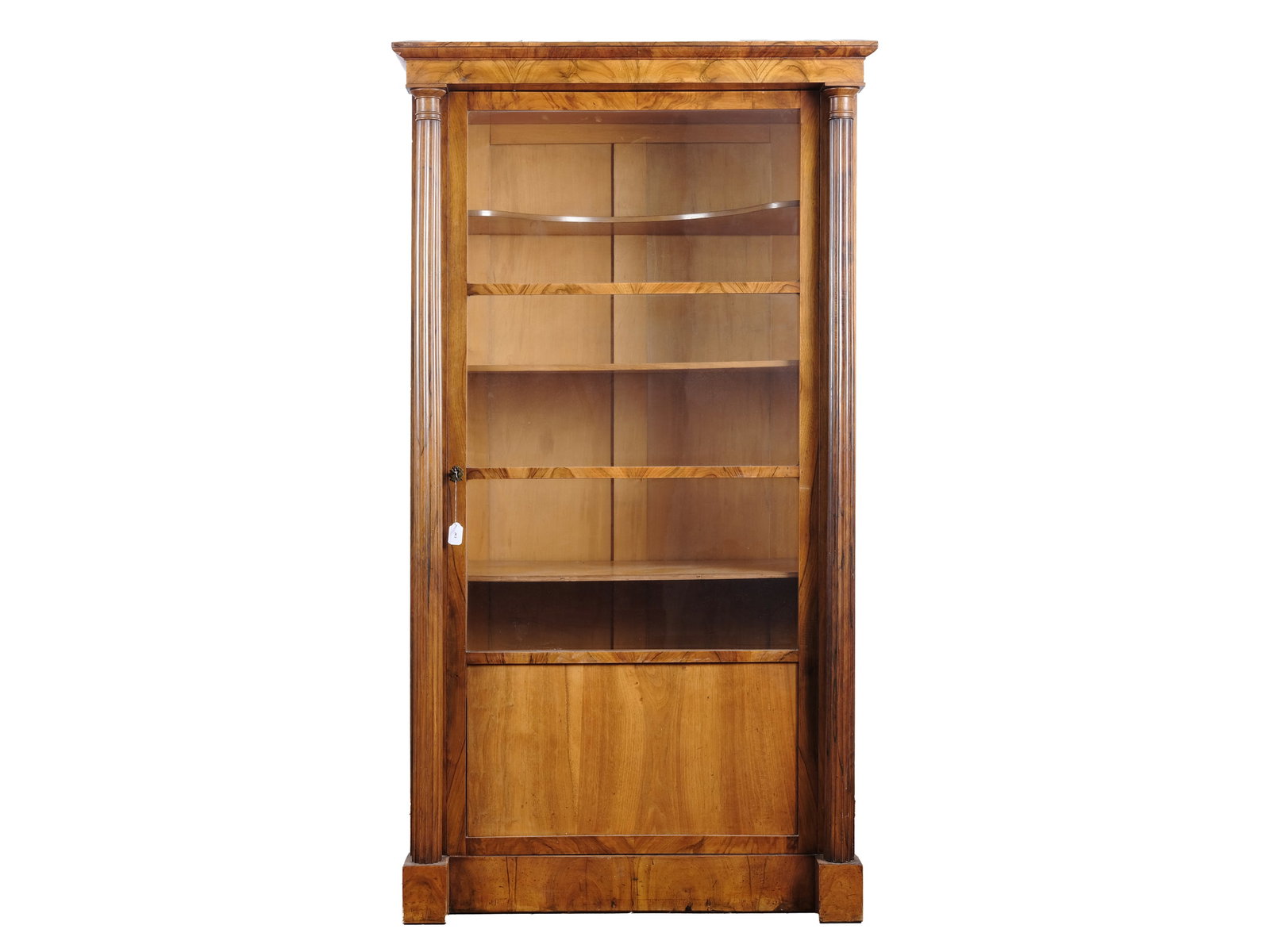 ELEGANT BIEDERMEIER DISPLAY CABINET, WITH ARCHITECTURAL DESIGN (1 of 4)