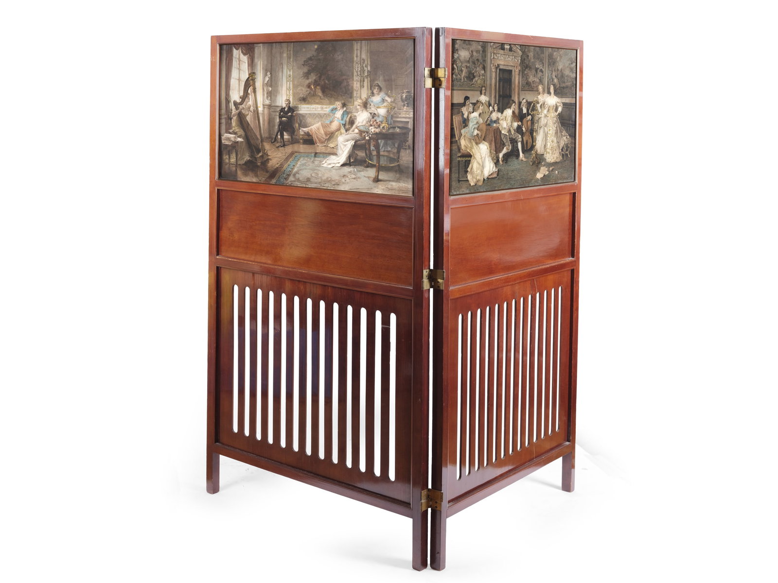 2-PANEL SCREEN, CIRCA 1900/10 (1 of 7)