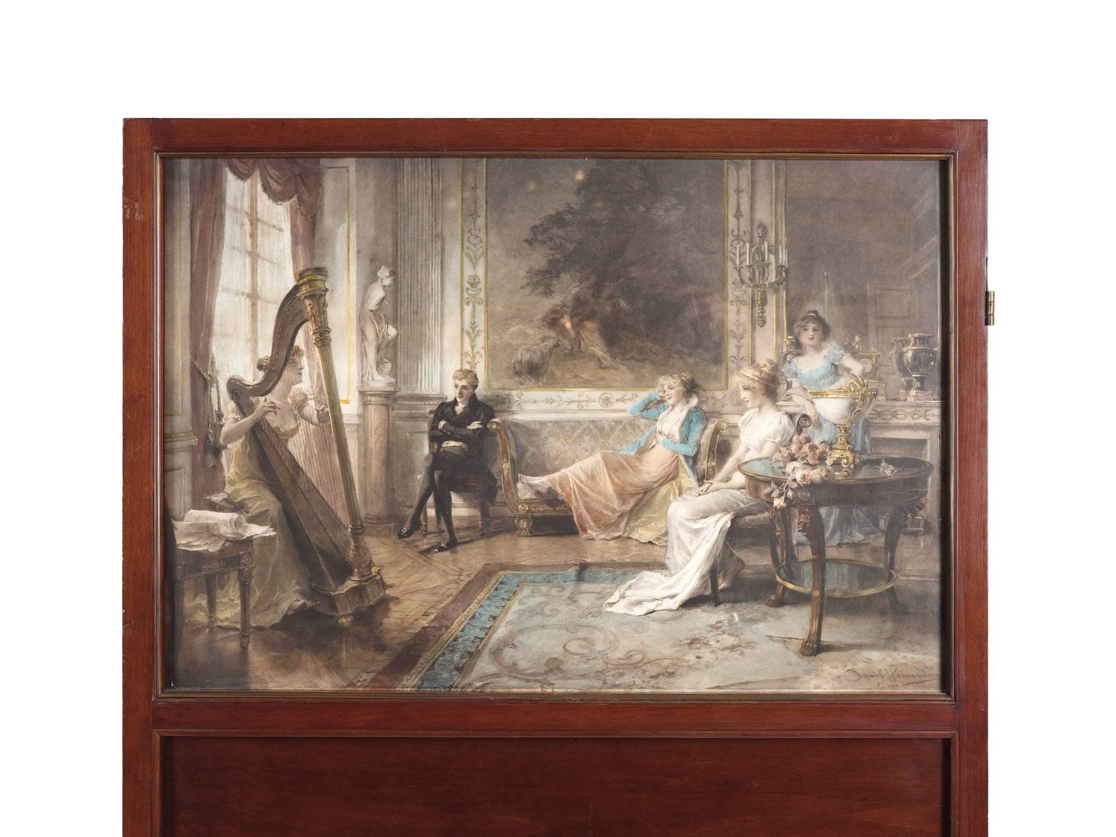 2-PANEL SCREEN, CIRCA 1900/10 - 5