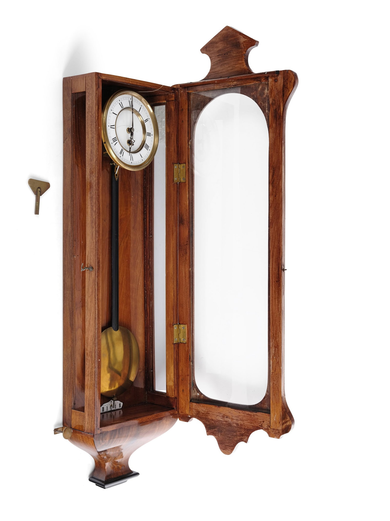 SMALL PENDULUM CLOCK, LATE BIEDERMEIER - 2