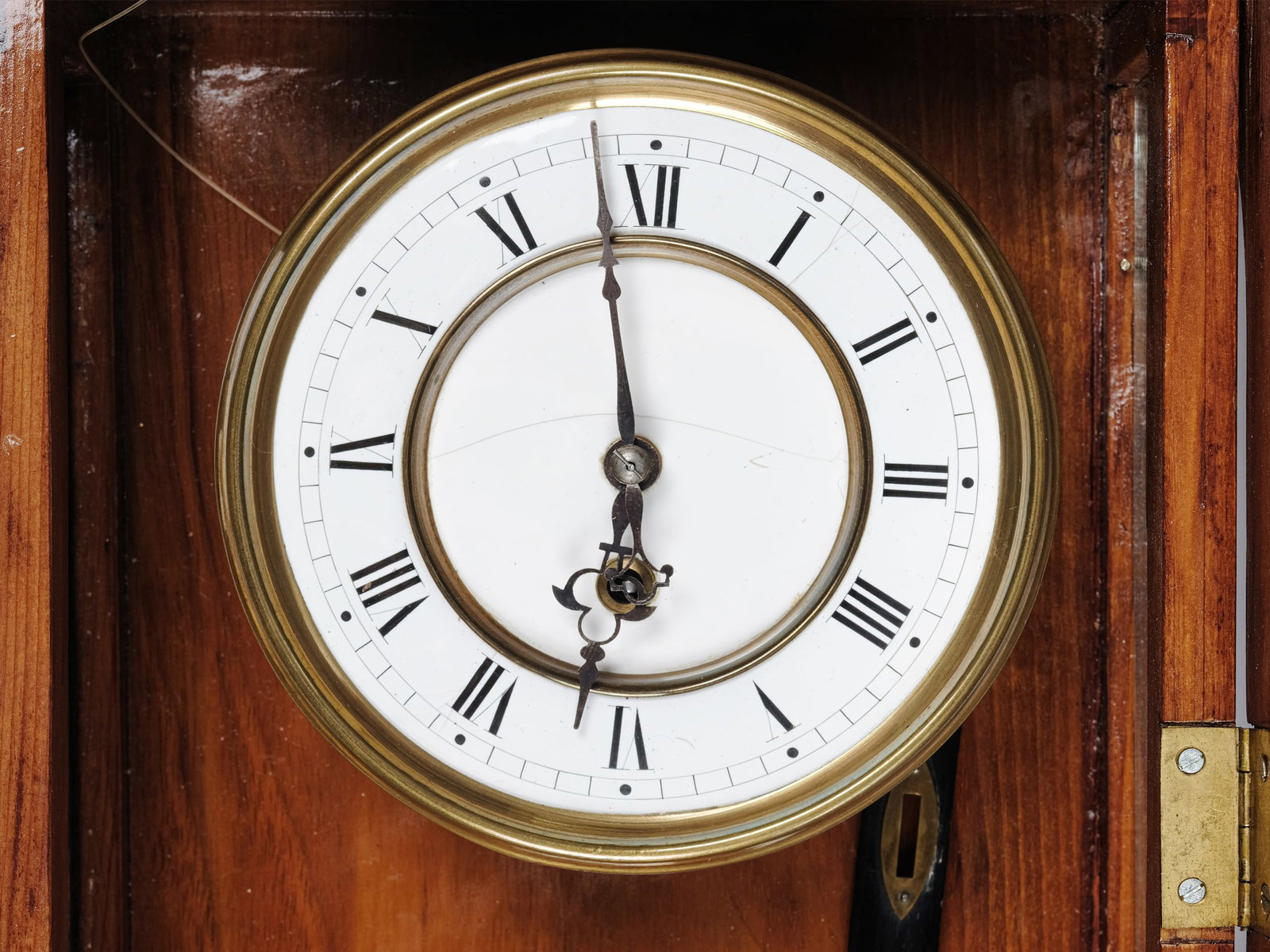 SMALL PENDULUM CLOCK, LATE BIEDERMEIER - 3