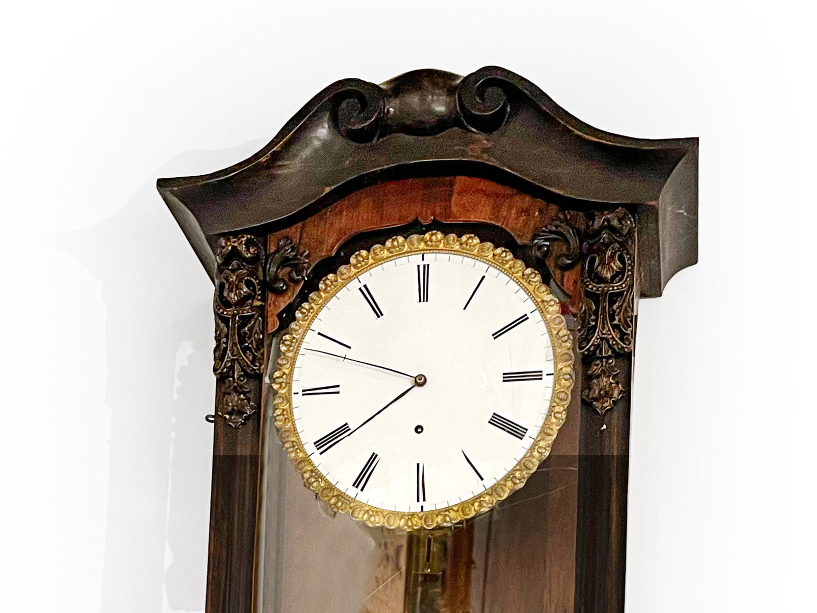 LARGE PENDULUM CLOCK, LATE BIEDERMEIER - 2
