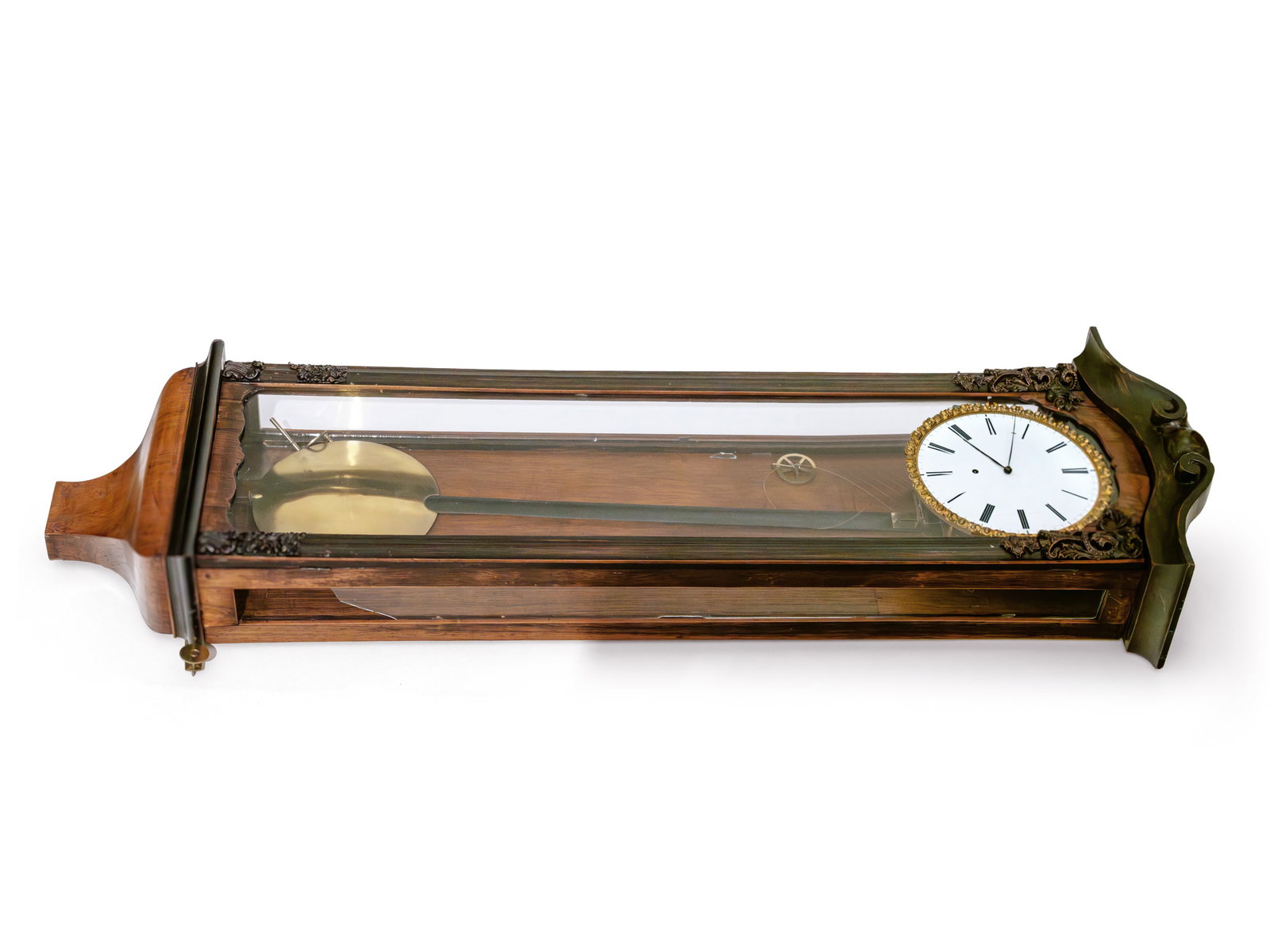 LARGE PENDULUM CLOCK, LATE BIEDERMEIER - 3