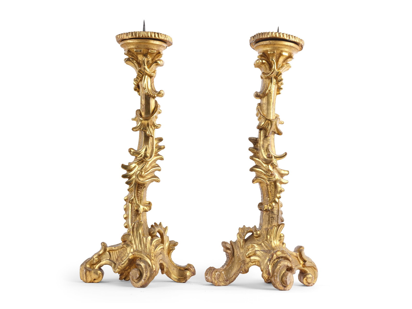 PAIR OF CANDLESTICKS, 18TH CENTURY (1 of 4)