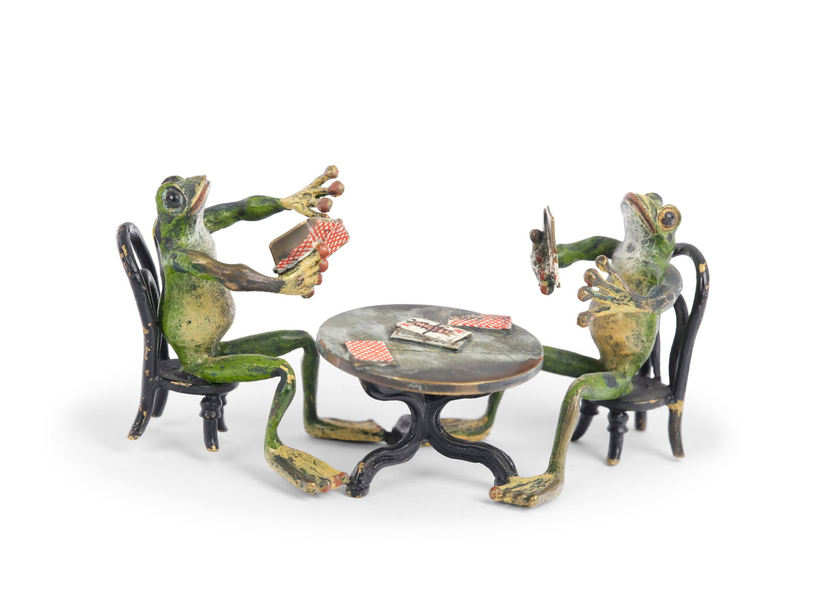 VIENNESE BRONZE, CIRCA 1900, THE CARD PLAYERS (1 of 2)