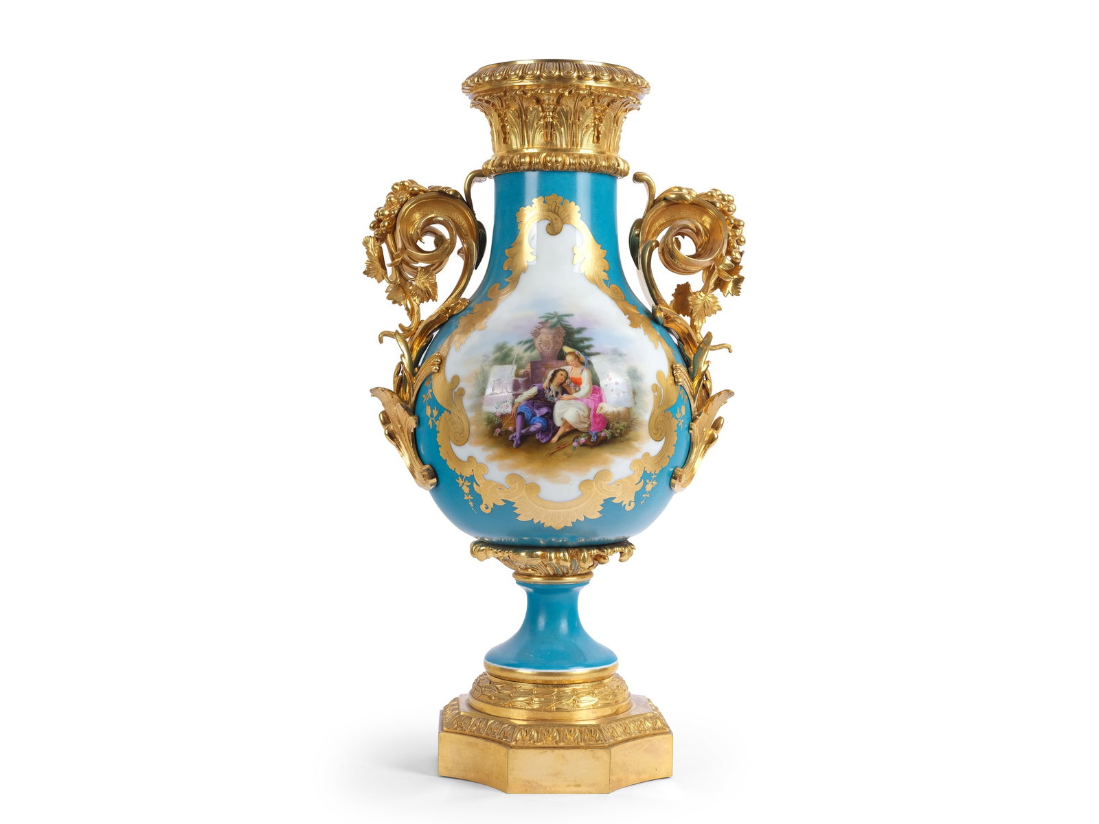 VASE, SEVRES PORCELAIN (1 of 5)