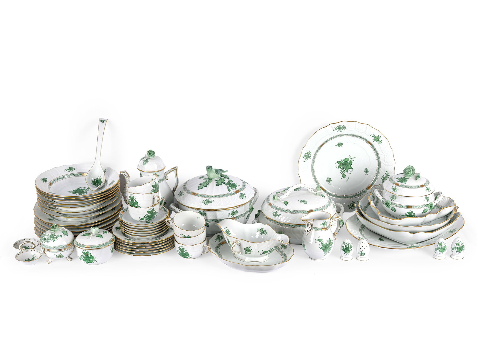 BUNDLE: HEREND PORCELAIN, APPONYI VERT (1 of 6)