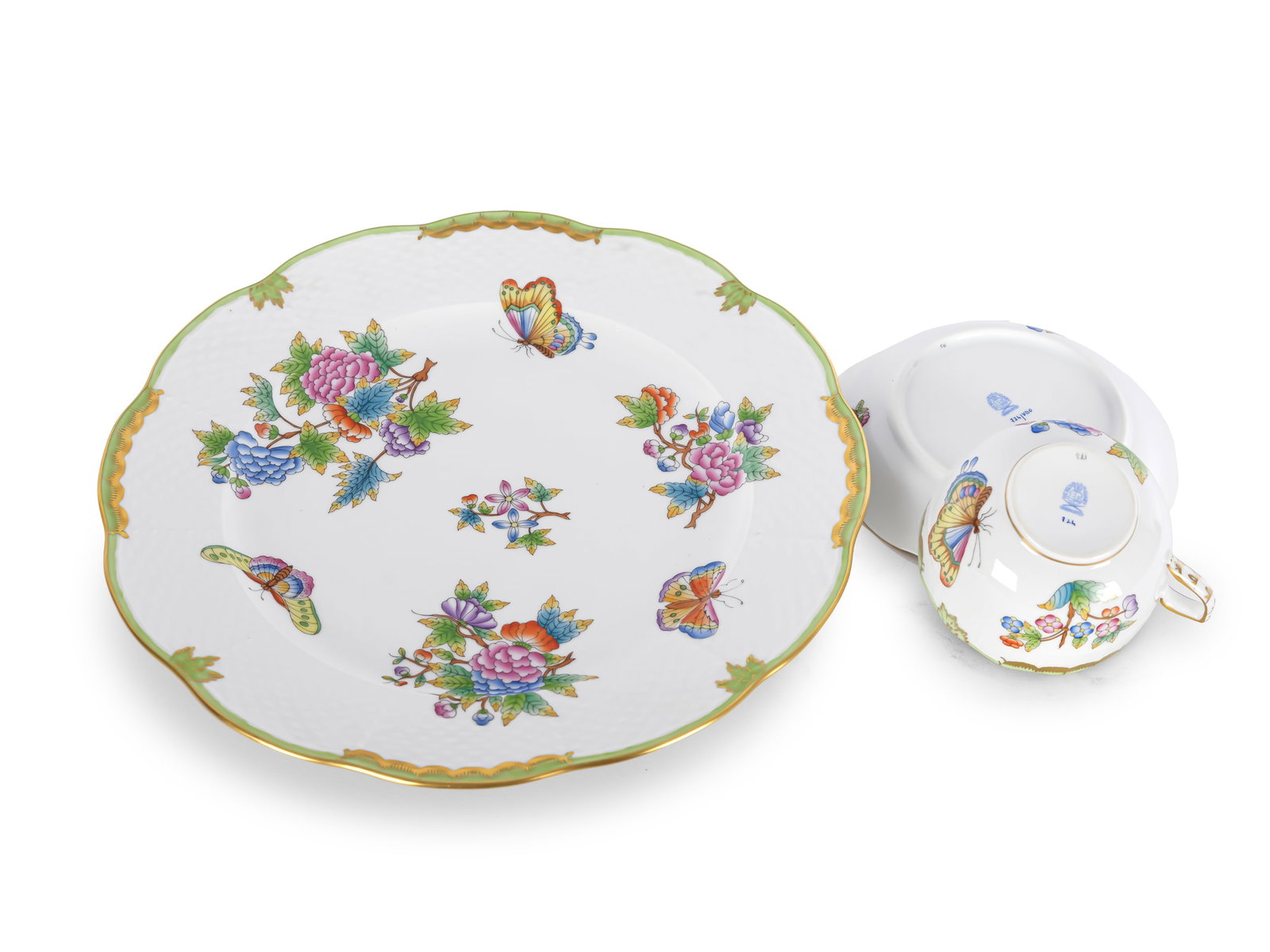 HEREND COFFEE SET, VICTORIA PATTERN - 4