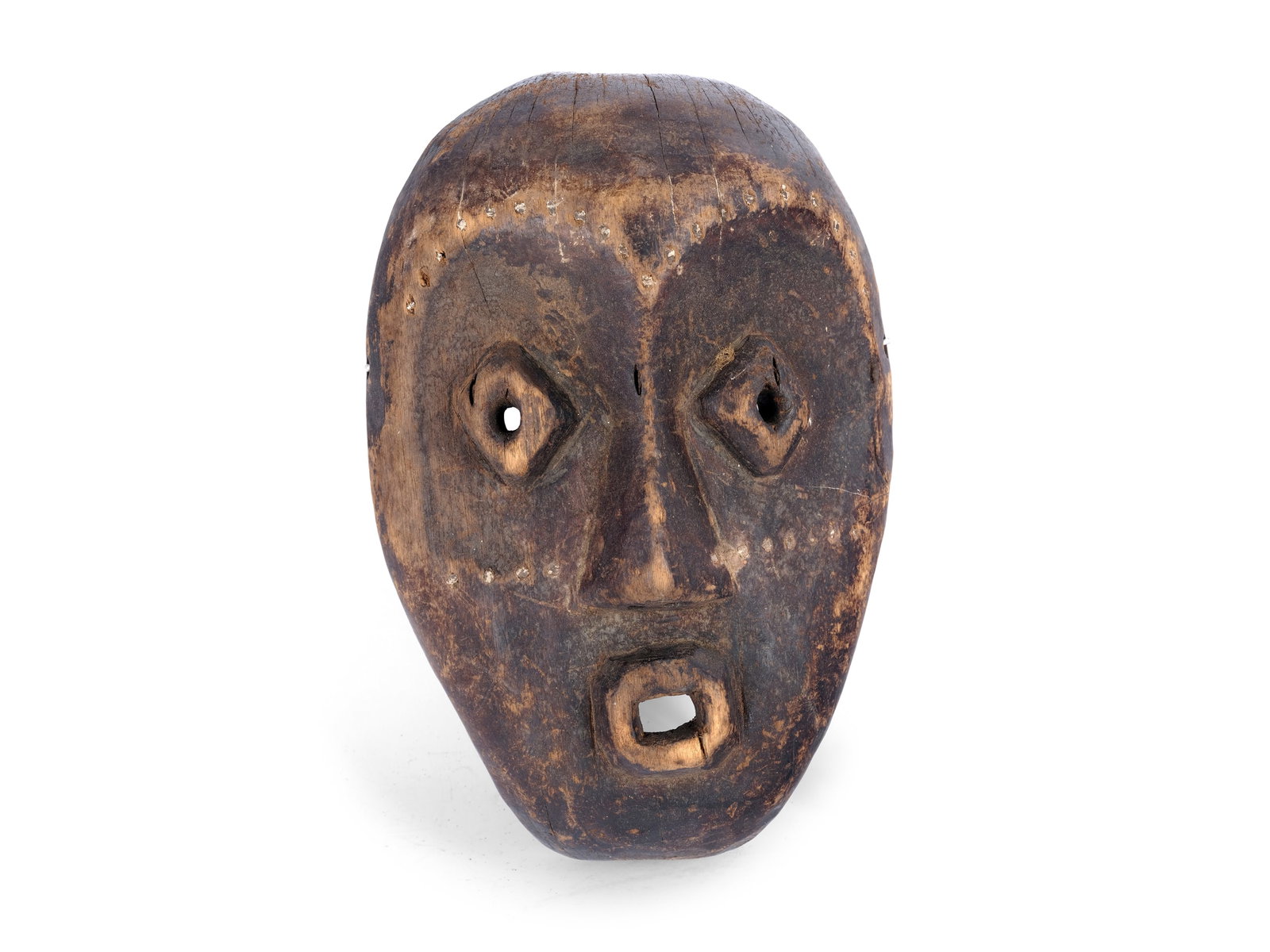 AFRICAN WOODEN MASK, HEMBA TRIBE? (1 of 3)
