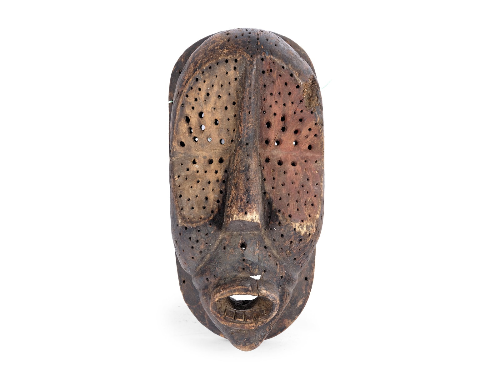 AFRICAN WOODEN MASK, FROM THE, KUBA TRIBE (1 of 4)