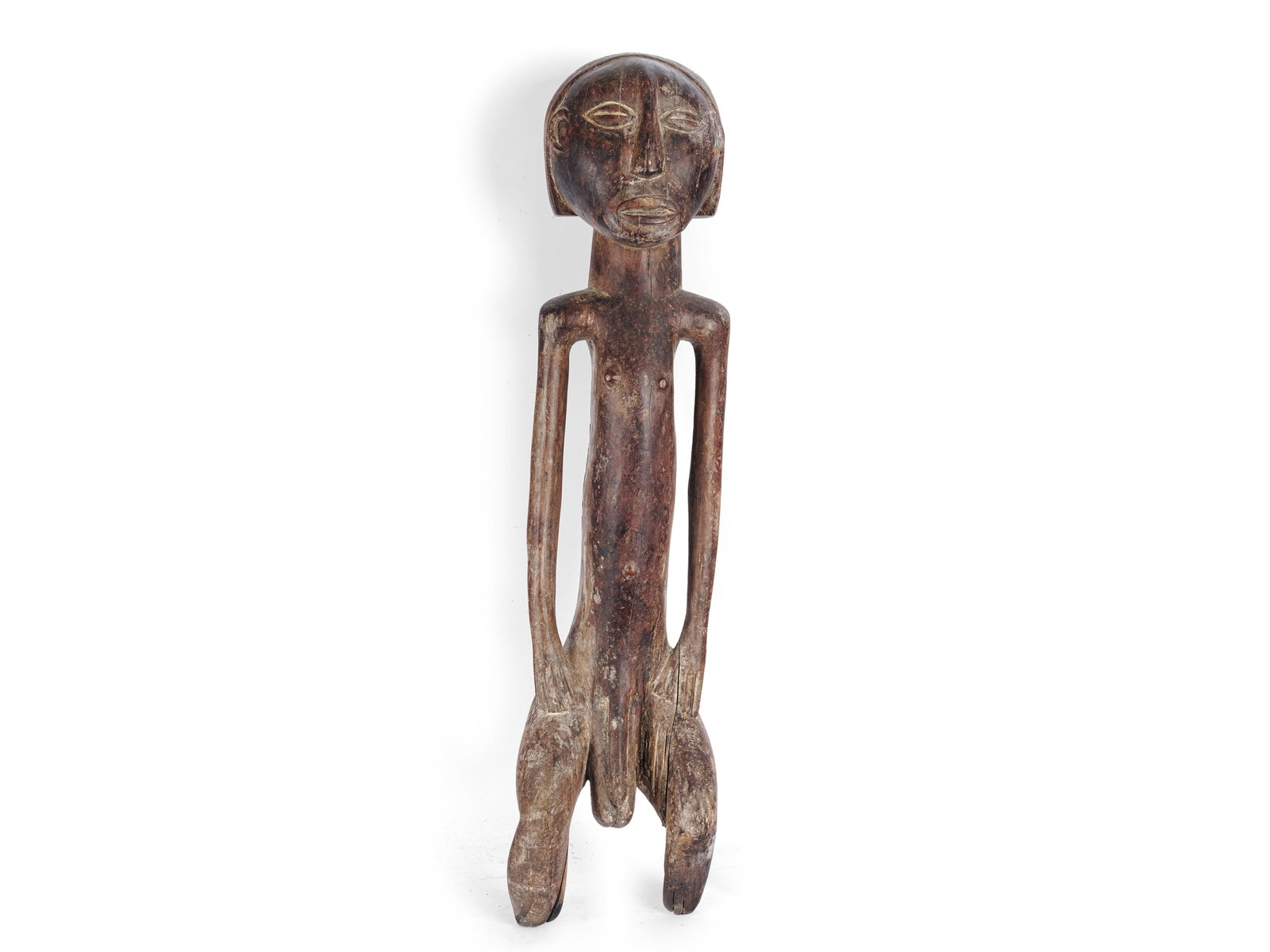 MALE SCULPTURE, HEMBA, AFRICA: Male sculptureHemba, AfricaHeight 78 cm, width 17.5 cm