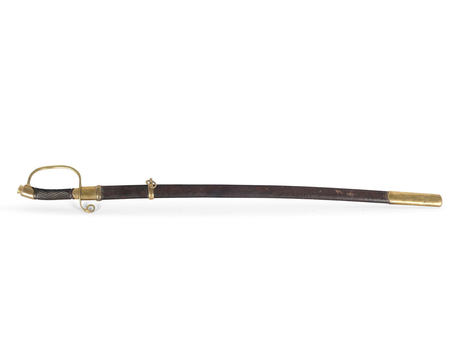 OFFICER’S SABER FOR YOUNG NOBLES, MODEL FROM 1881: Officer’s saber for young noblesModel from 1881Second half of the 19th centuryGilt brass hiltSteel bladeLength 84.3 cm