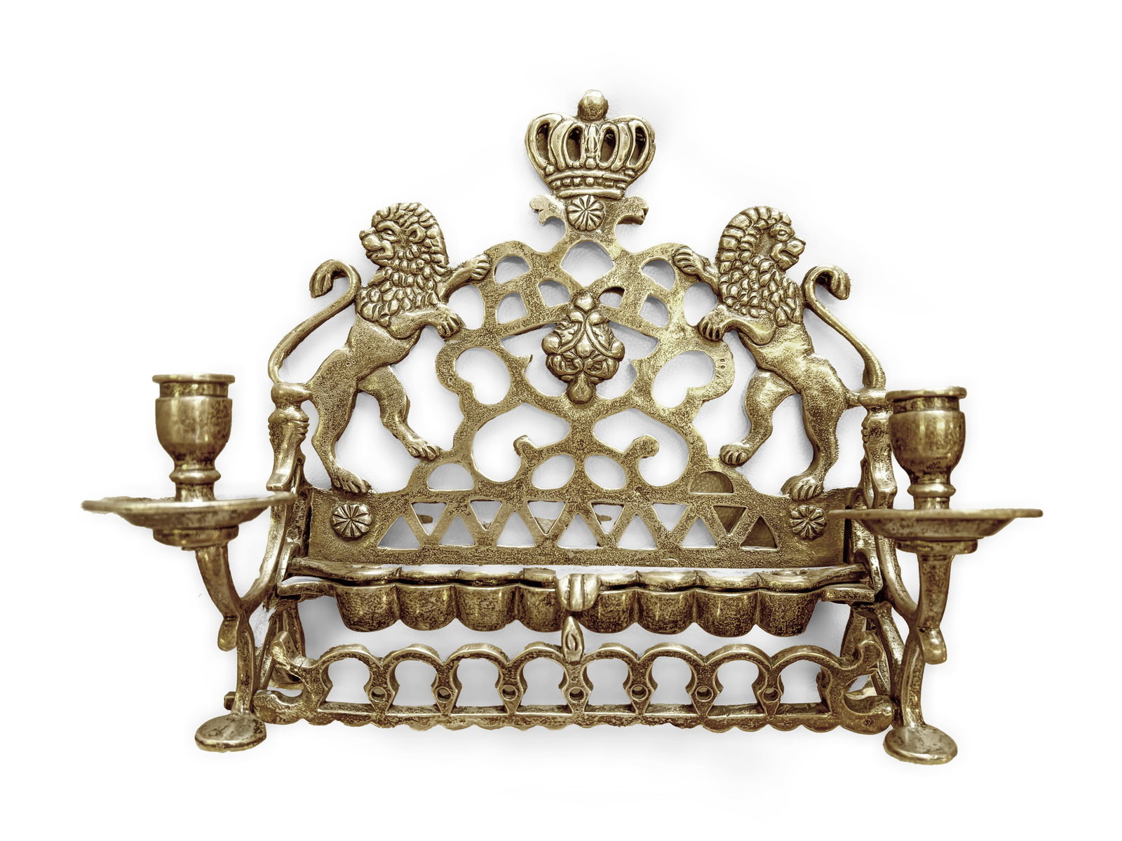 HANUKKAH MENORAH, 800 SILVER (1 of 2)