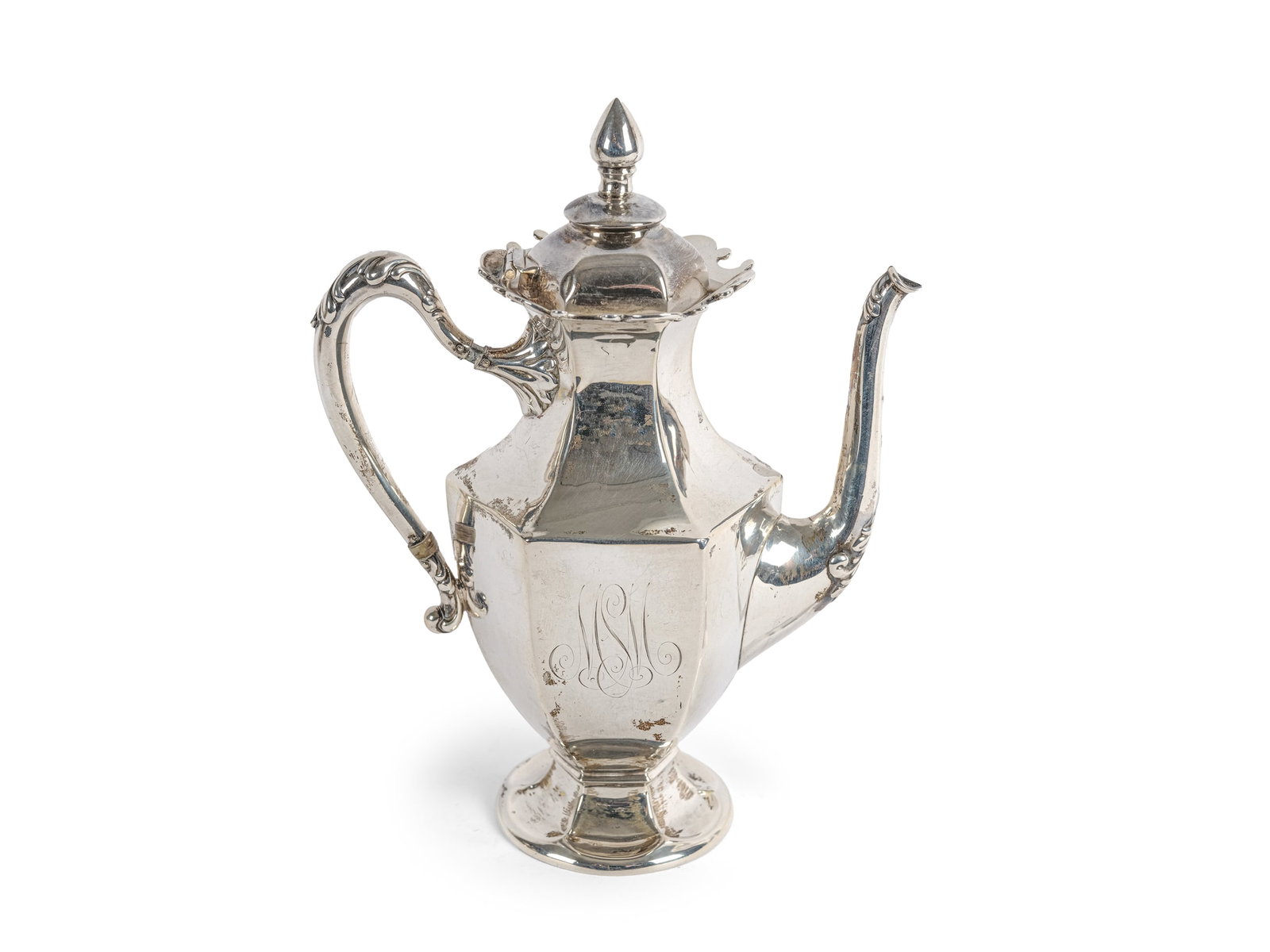 SILVER TEAPOT, HALLMARKED ON THE BOTTOM 925 FINE STERLING (1 of 6)