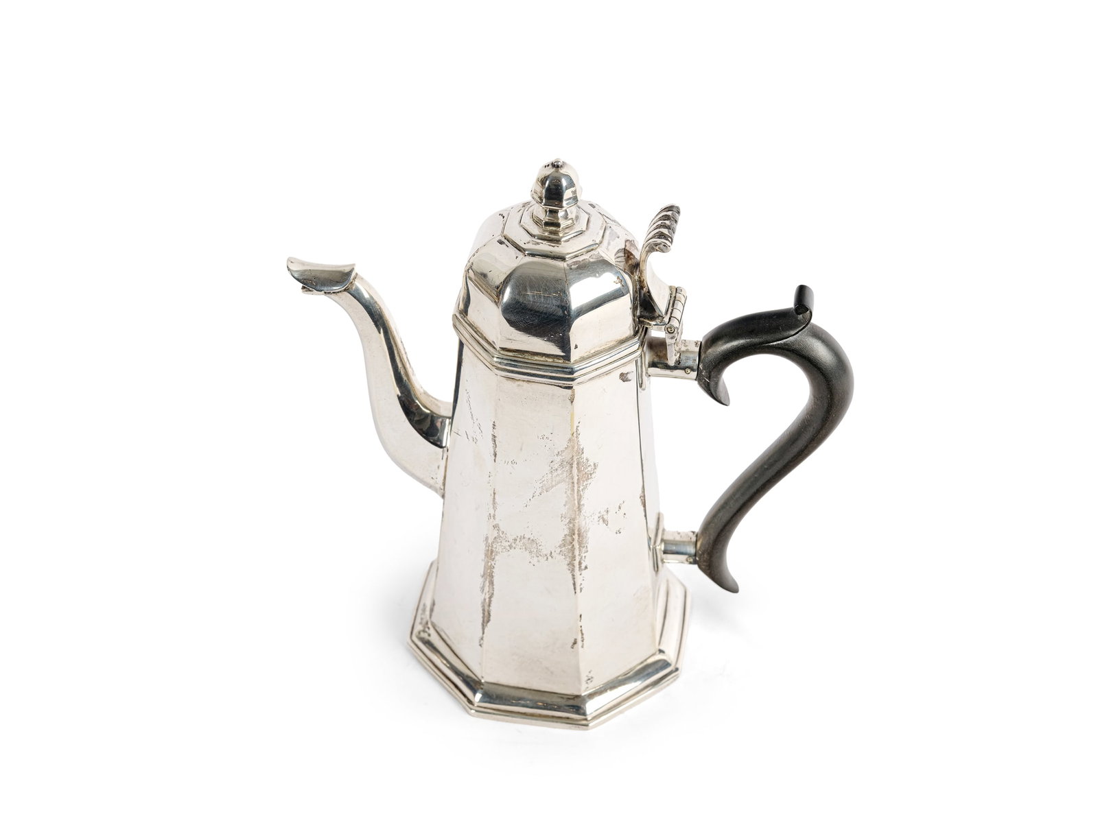 SILVER TEAPOT, ENGLAND, MARKED ON THE BOTTOM (1 of 6)