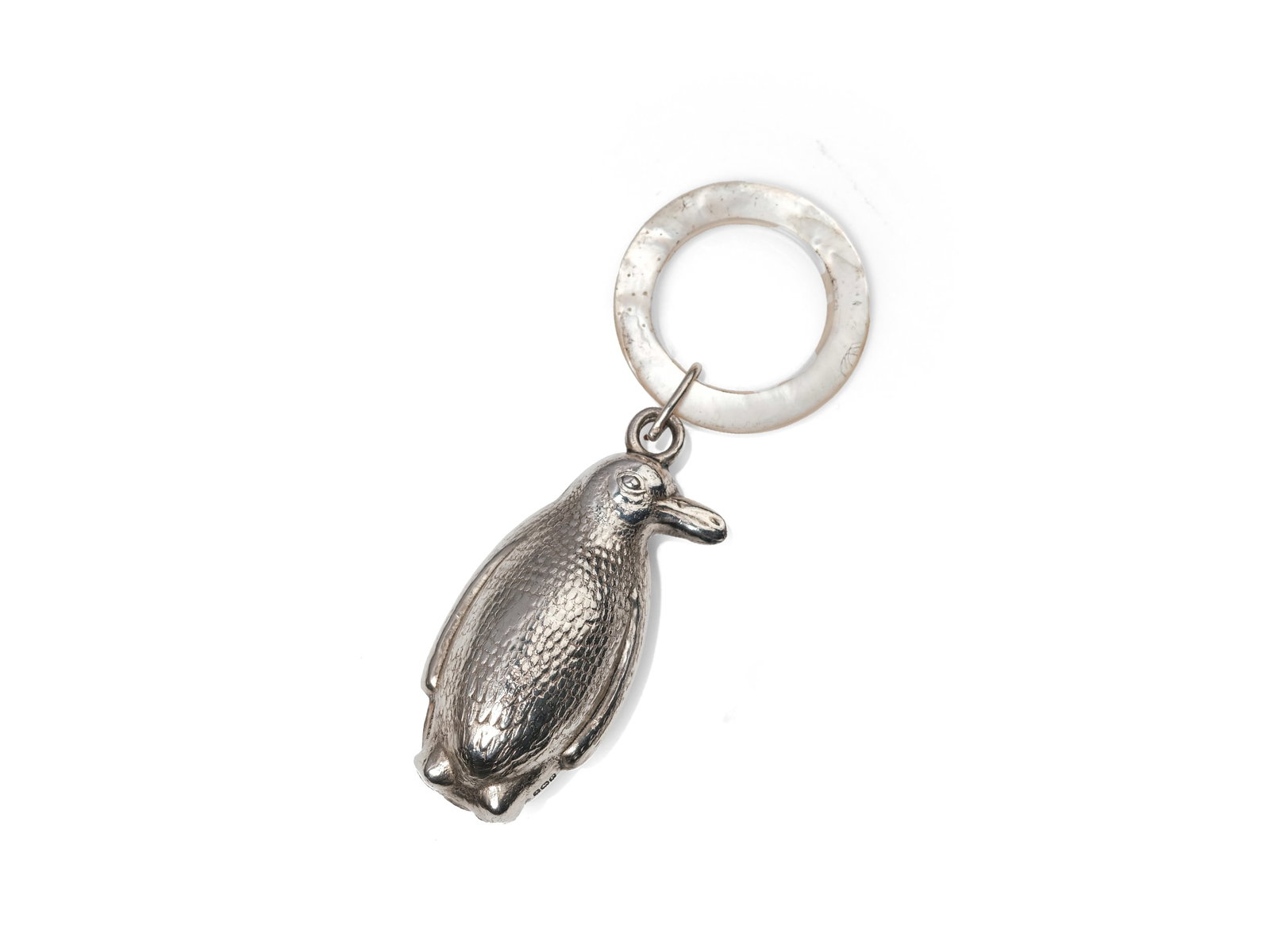 BABY RATTLE, HALLMARKED SILVER (1 of 1)