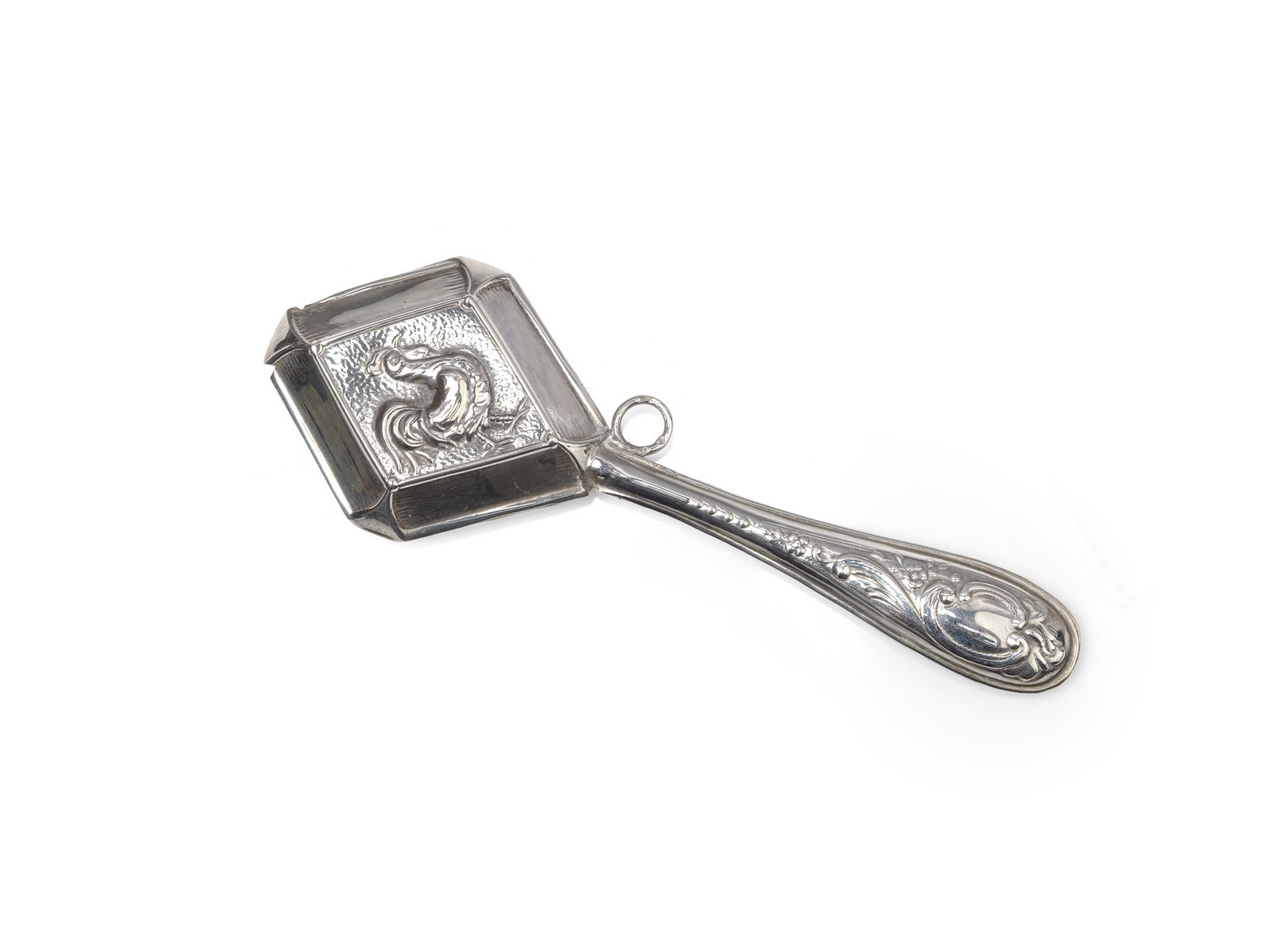 BABY RATTLE, HALLMARKED SILVER (1 of 1)