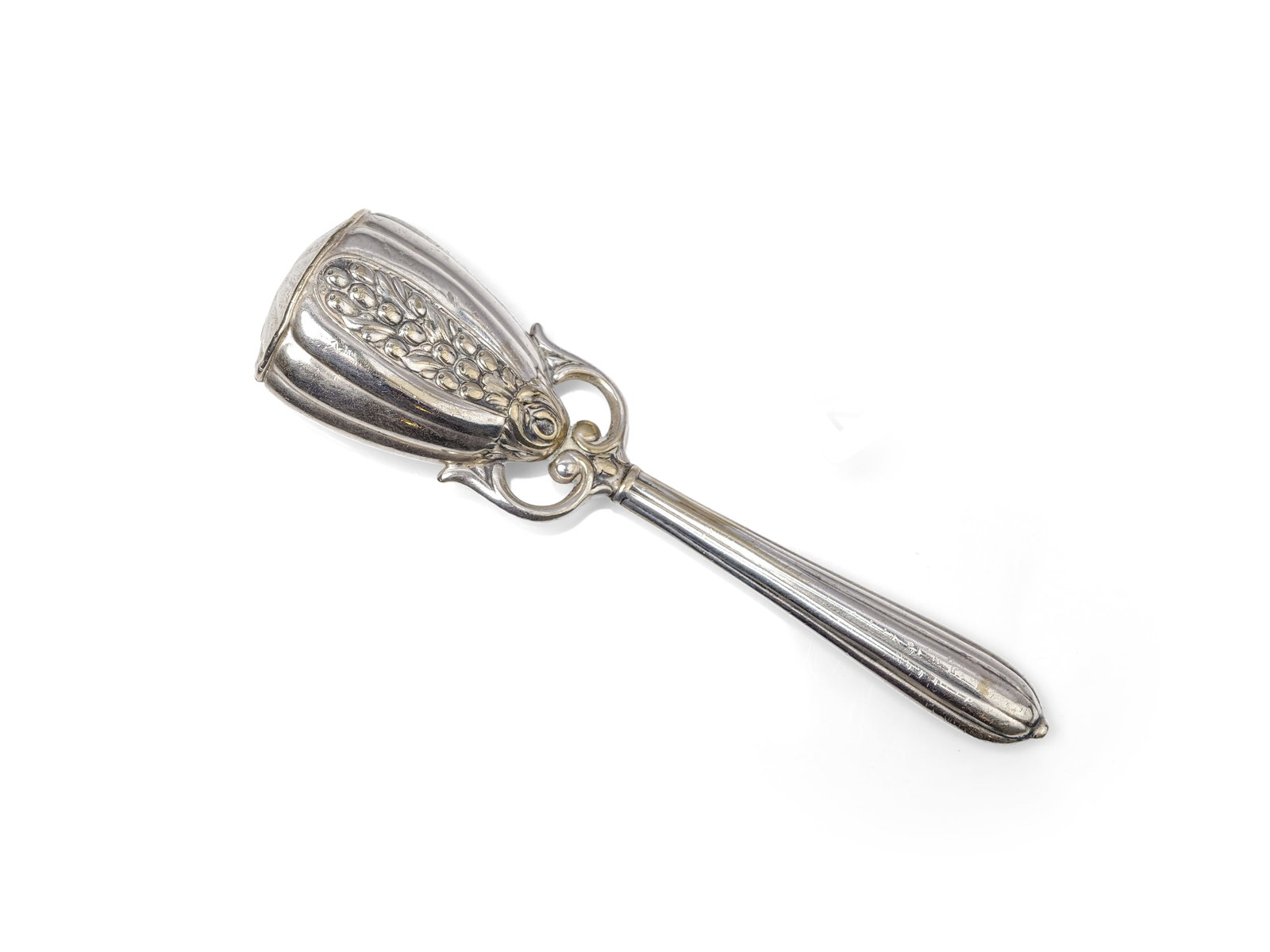 BABY RATTLE, SILVER-PLATED (1 of 1)