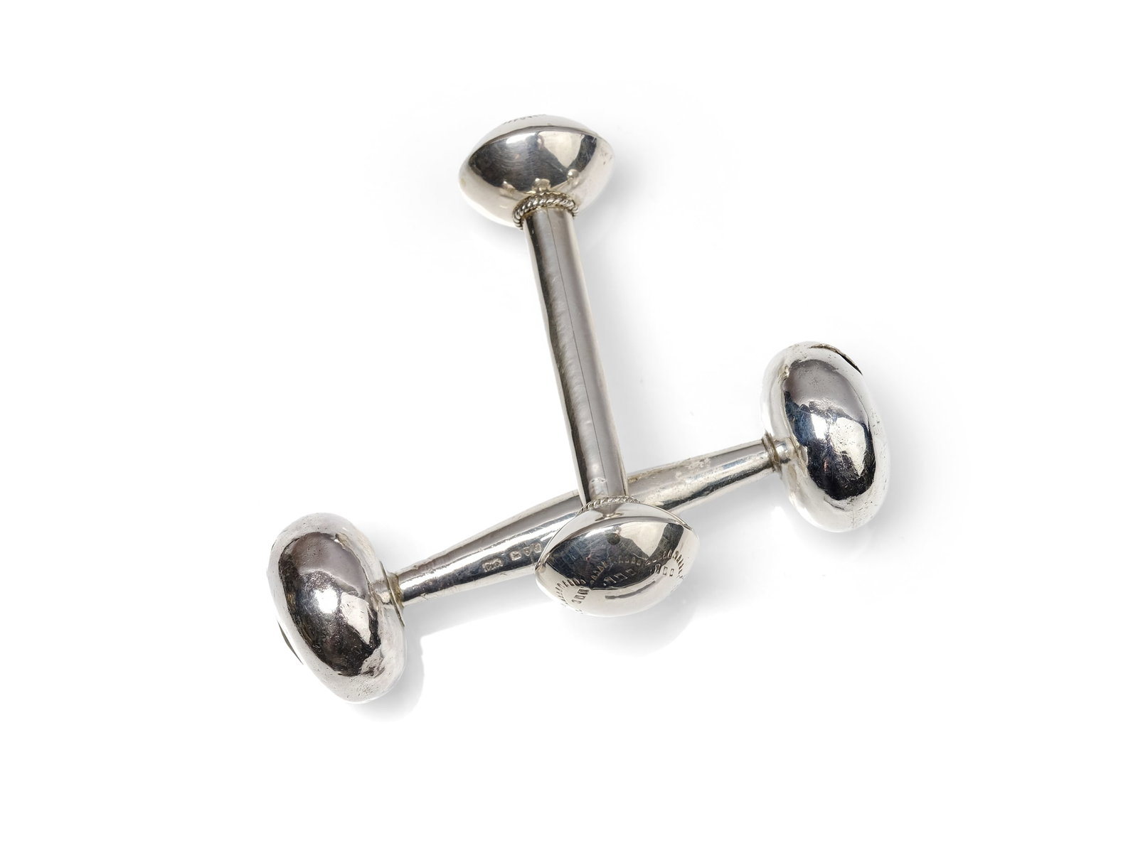 BABY RATTLE, HALLMARKED SILVER (1 of 2)