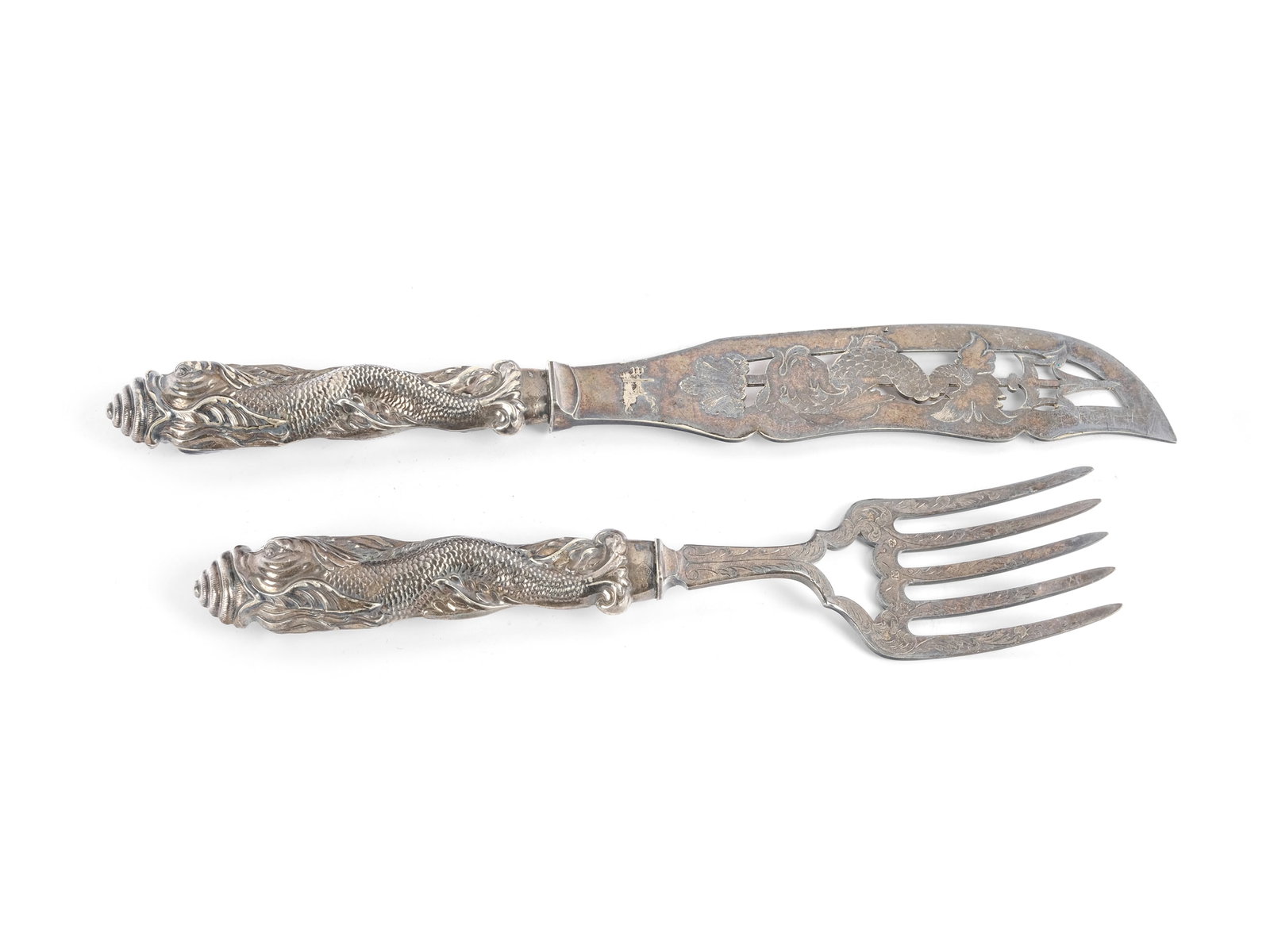 SET: LARGE KNIFE and FORK, ENGLAND (1 of 3)