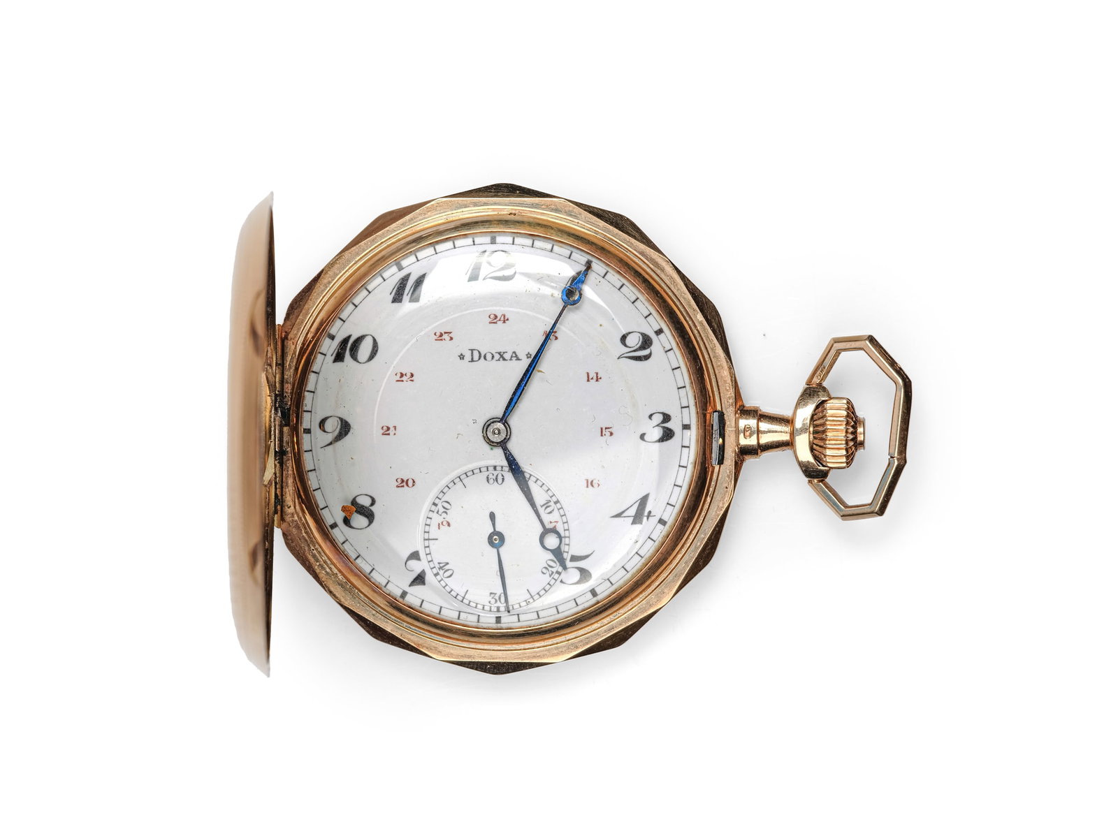 DOUBLE-CASE POCKET WATCH, DOXA (1 of 3)