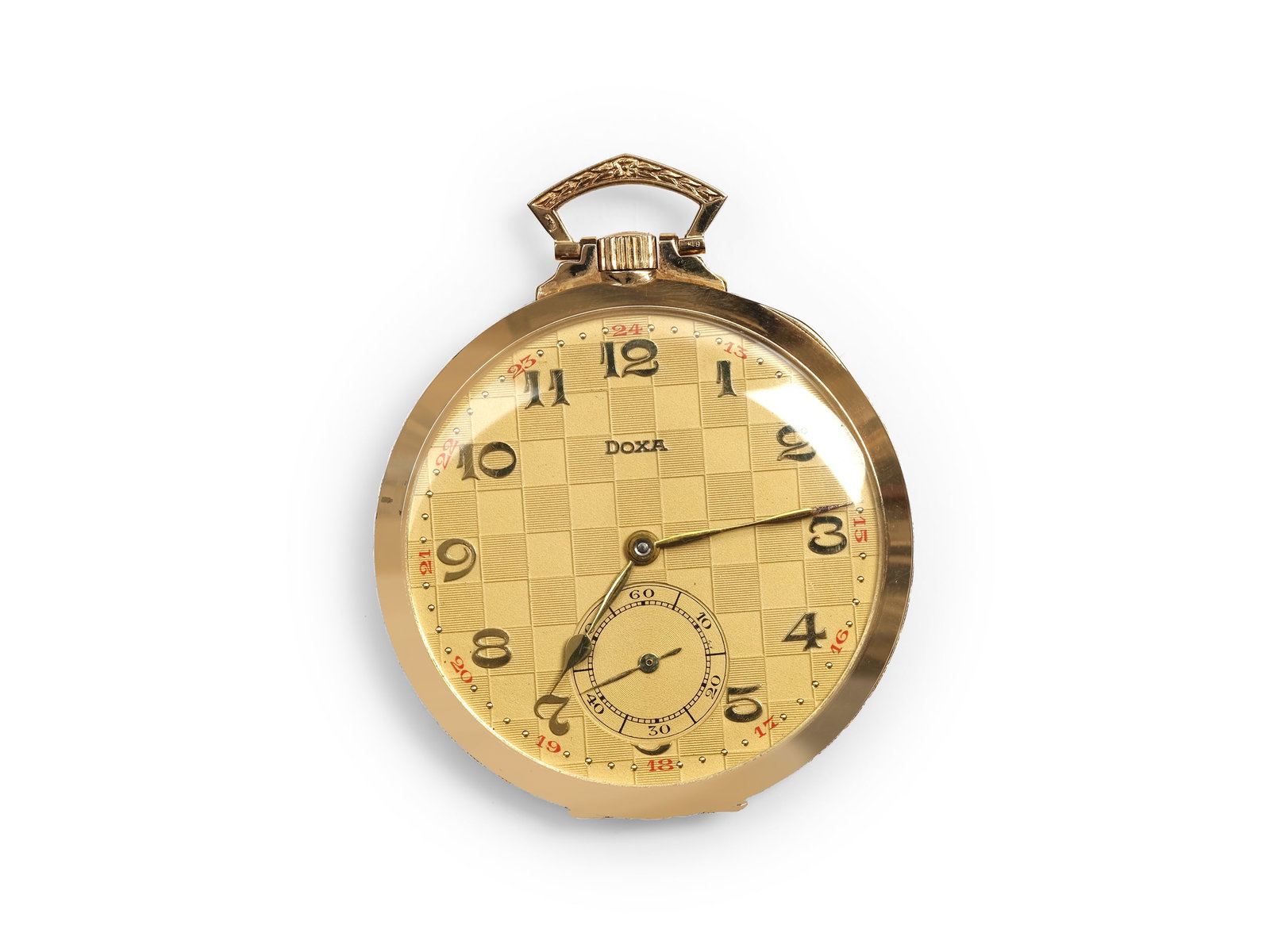DOXA POCKET WATCH, 14 KT YELLOW GOLD (1 of 3)