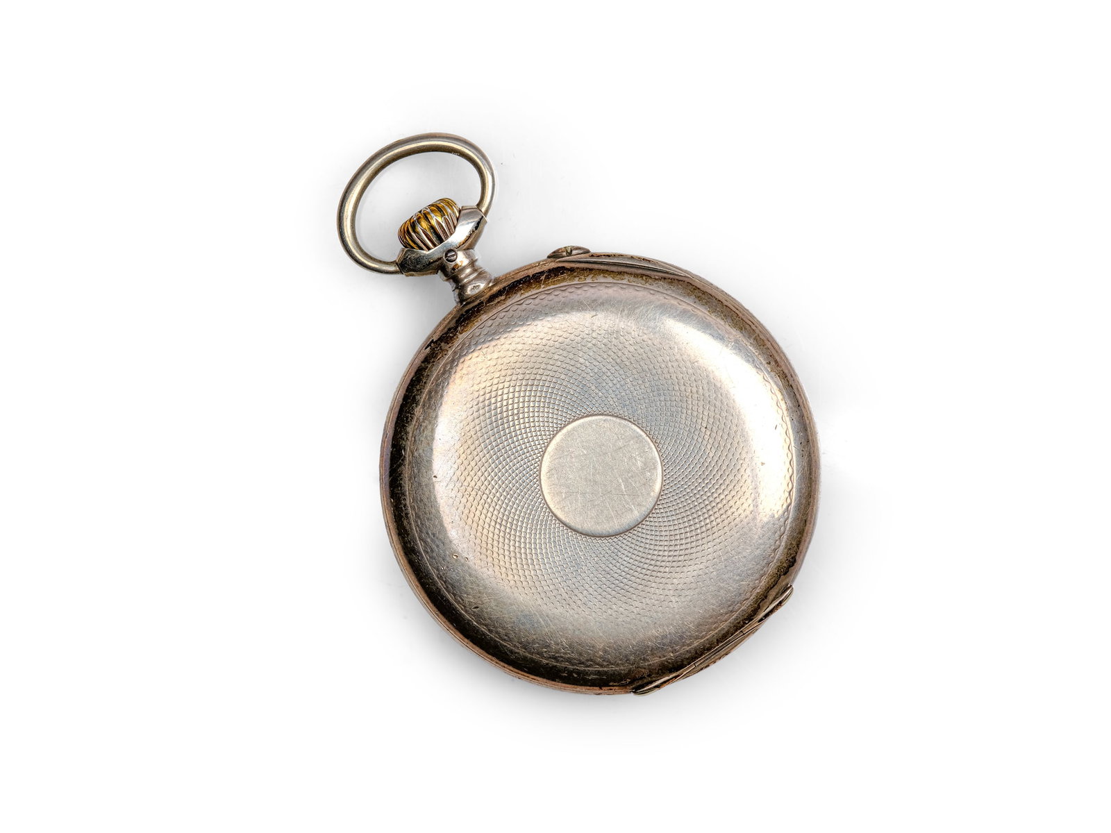 IWC SCHAFFHAUSEN POCKET WATCH, SILVER, GOLD HANDS: IWC Schaffhausen Pocket WatchSilver, gold handsDiameter 5.1 cmWeight 91 gWatch is running! Movement not checked, no warranty.