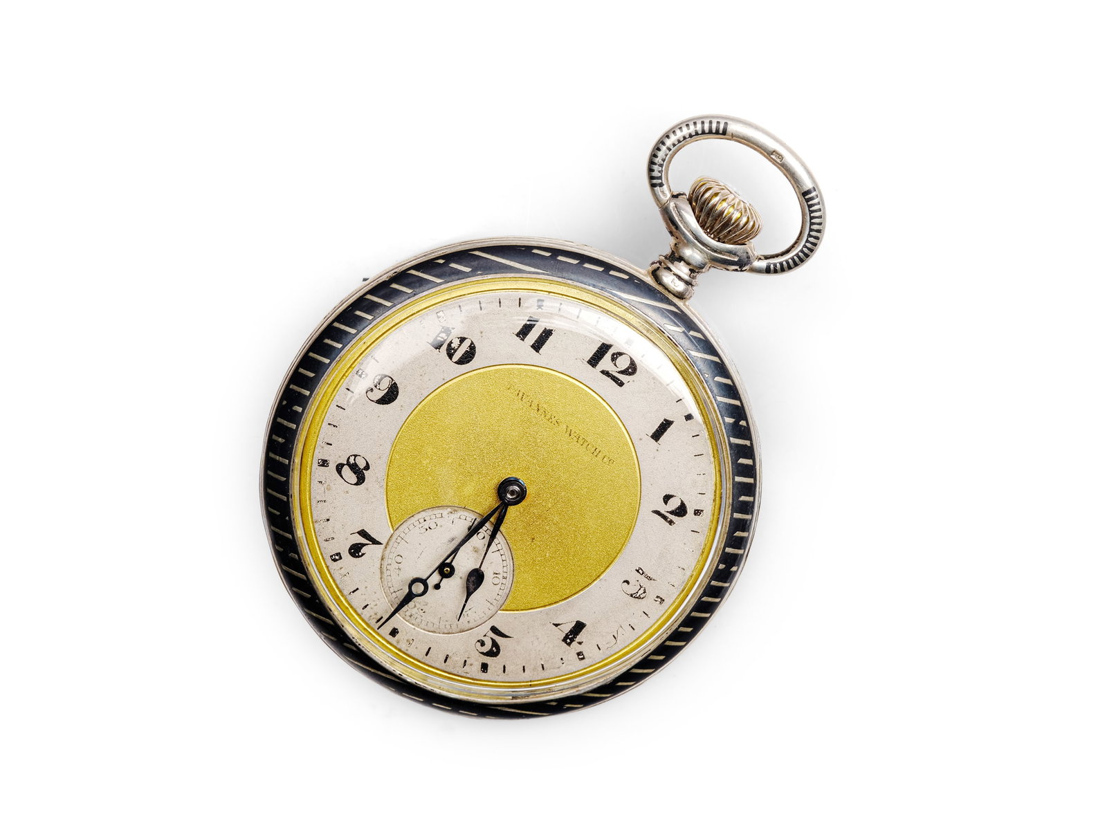 TAVANNES WATCH and CO. POCKET WATCH, SILVER (1 of 2)
