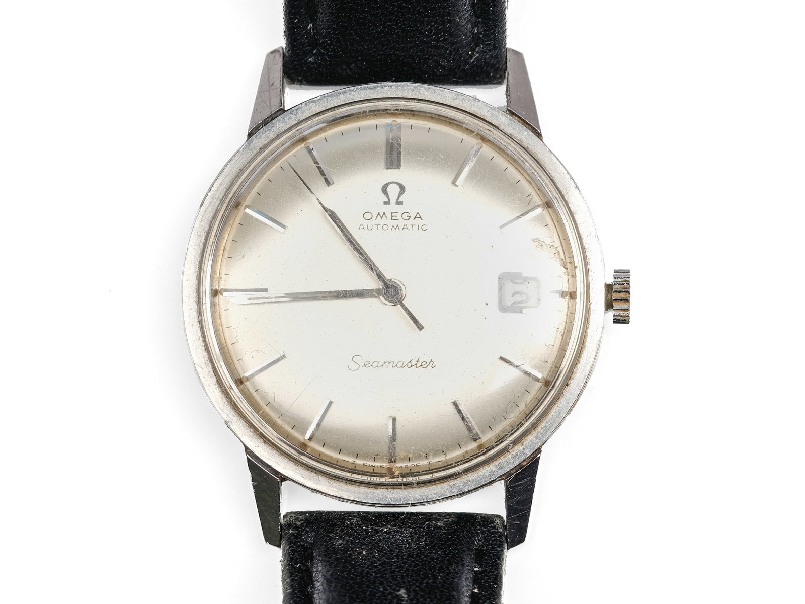 WRISTWATCH, OMEGA SEAMASTER: WristwatchOmega SeamasterSteel caseDiameter 3.4 cmWatch is running! Movement not checked, sold as-is