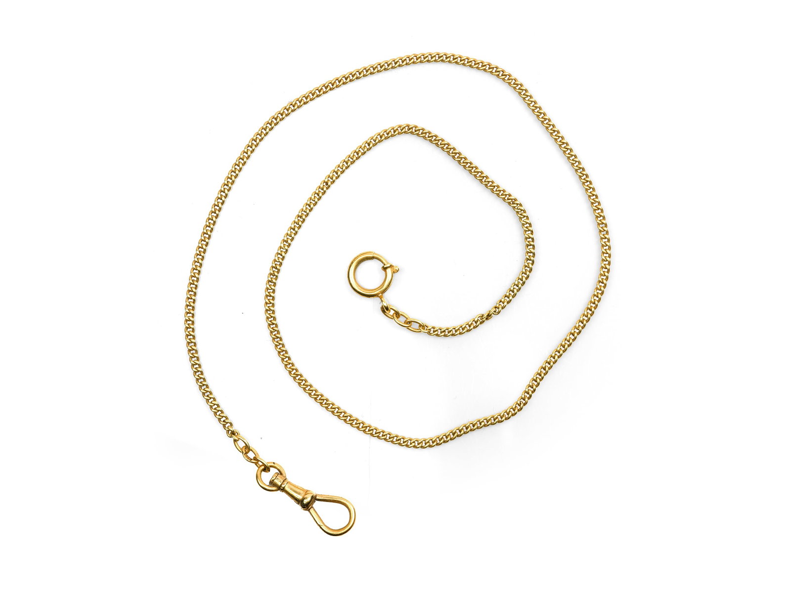 WATCH CHAIN, 14 KT YELLOW GOLD, HALLMARKED (1 of 1)