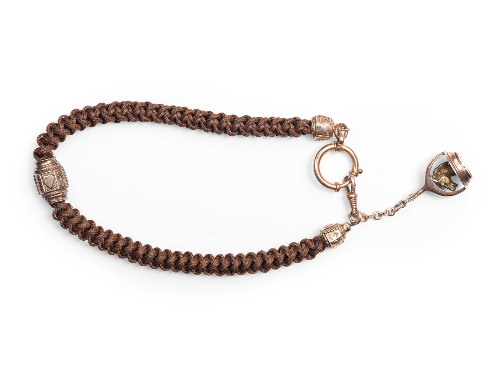 WATCH CHAIN, BRAIDED HORSEHAIR (1 of 2)