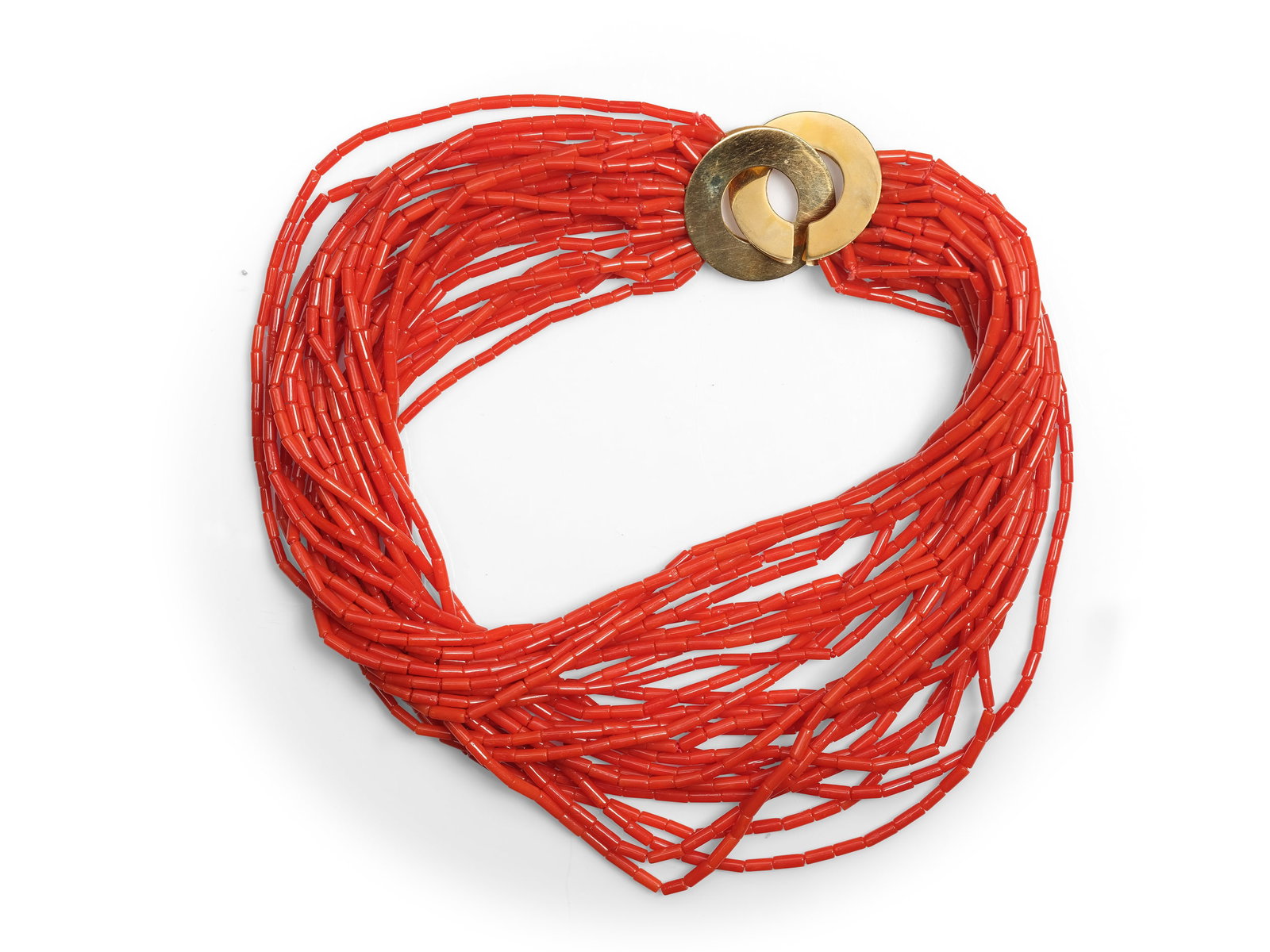 SCHULLIN JEWELERS, VIENNA, CORAL NECKLACE (1 of 1)