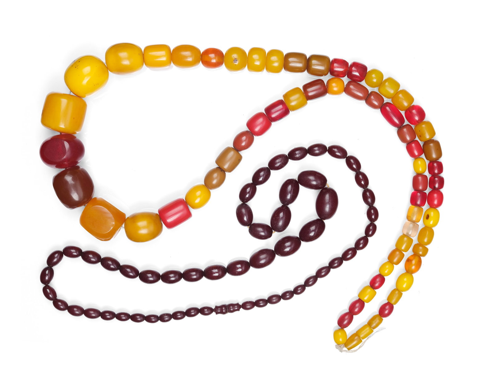 PAIR OF AMBER NECKLACES (1 of 1)