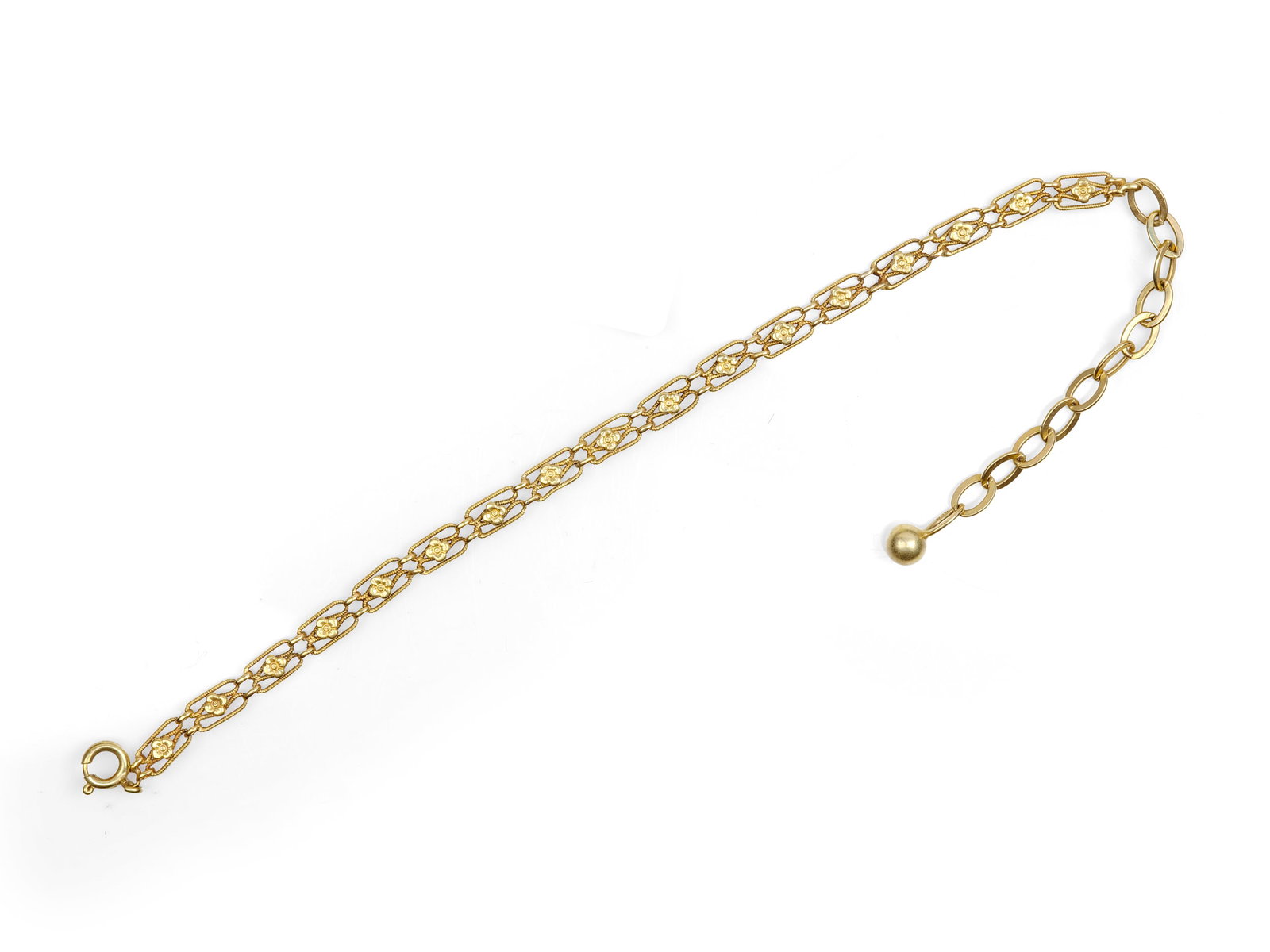 BRACELET, 14-KARAT YELLOW GOLD, HALLMARKED (1 of 2)