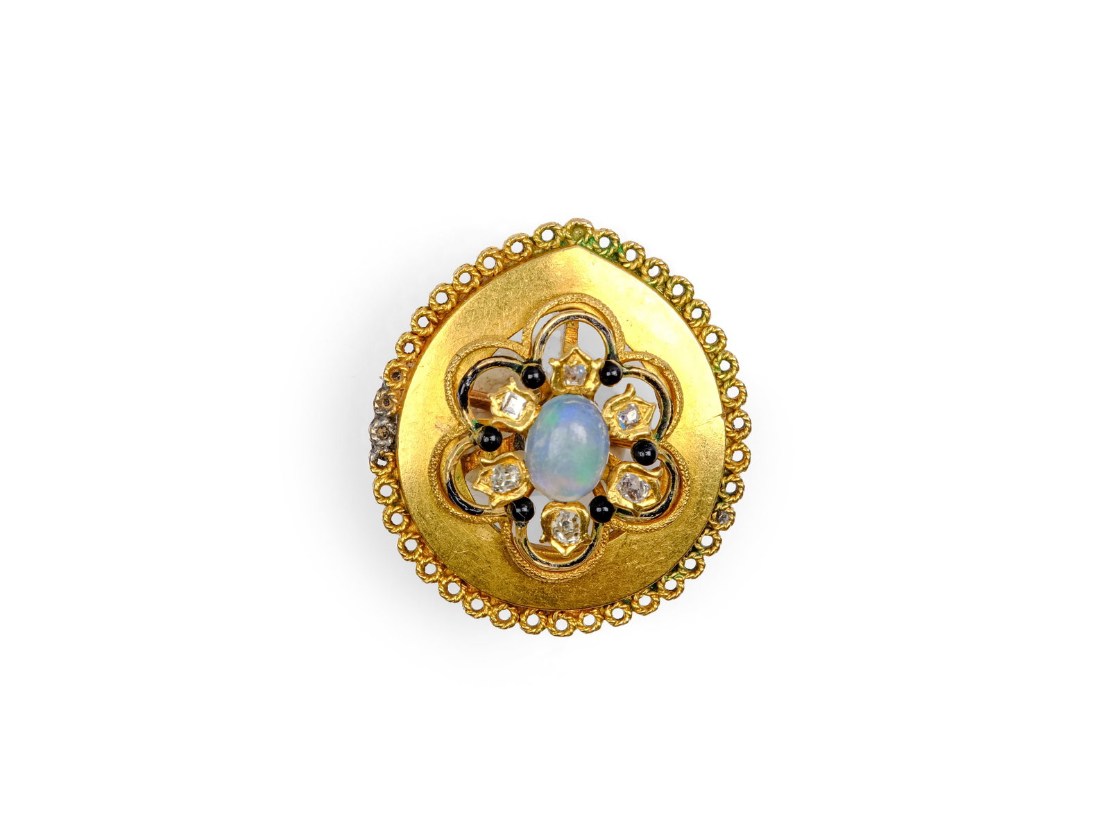 BROOCH, UNMARKED YELLOW GOLD (1 of 1)