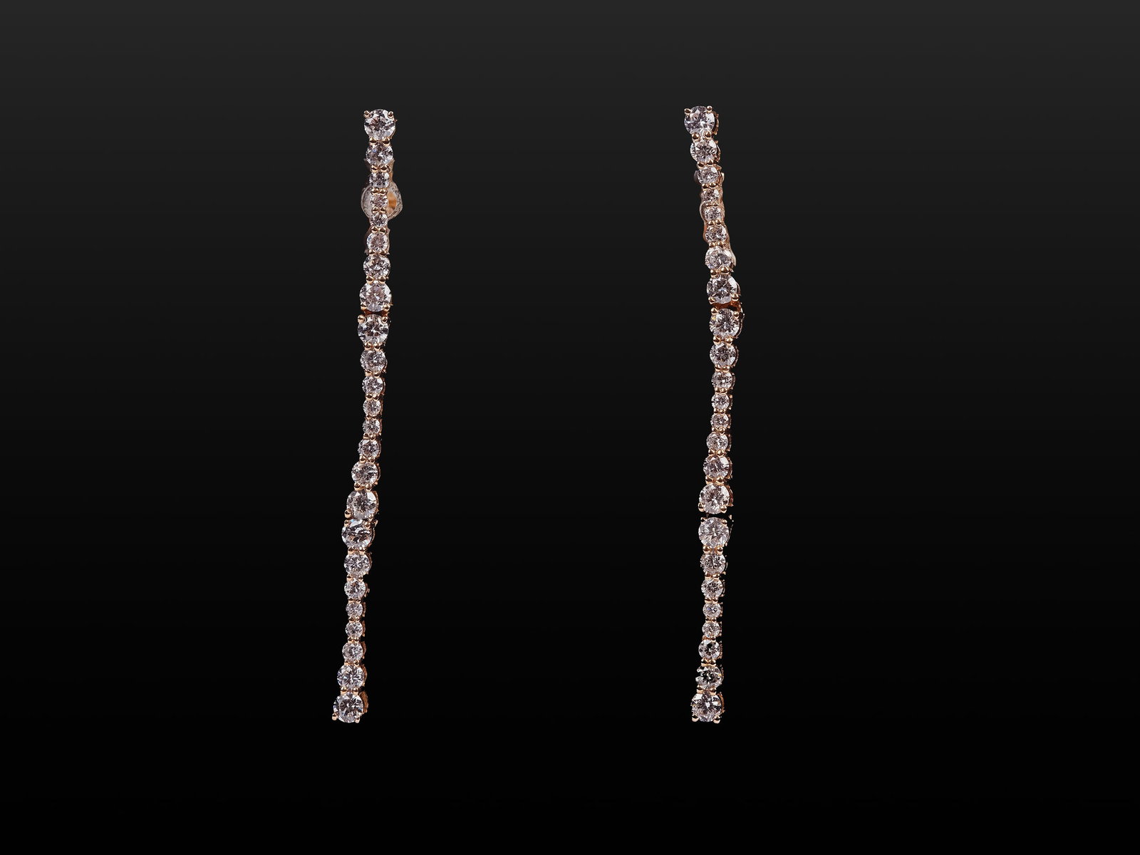 PAIR OF EARRINGS, 18 KT ROSE GOLD (1 of 2)