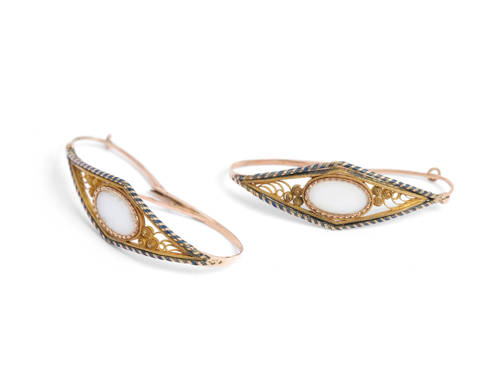 POISSARDES EARRINGS, 18 KT YELLOW GOLD (1 of 2)