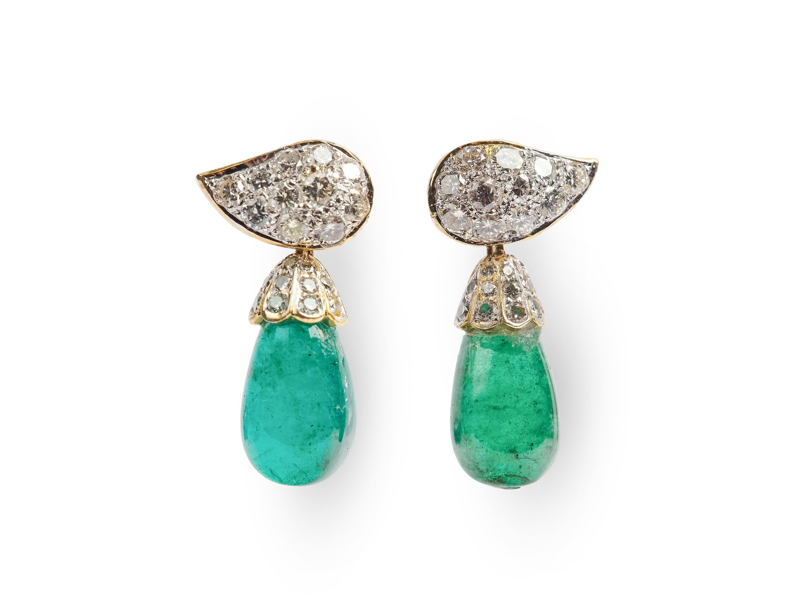 PAIR OF EARRINGS, 14 KT YELLOW GOLD (1 of 1)