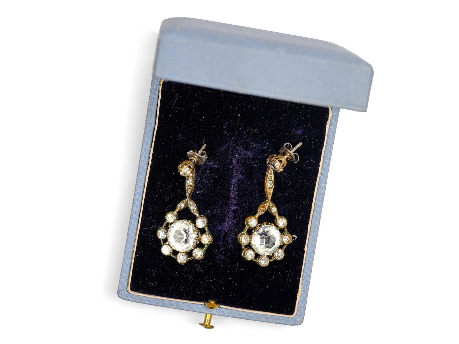 PAIR OF DROP EARRINGS, SILVER, UNMARKED (1 of 3)